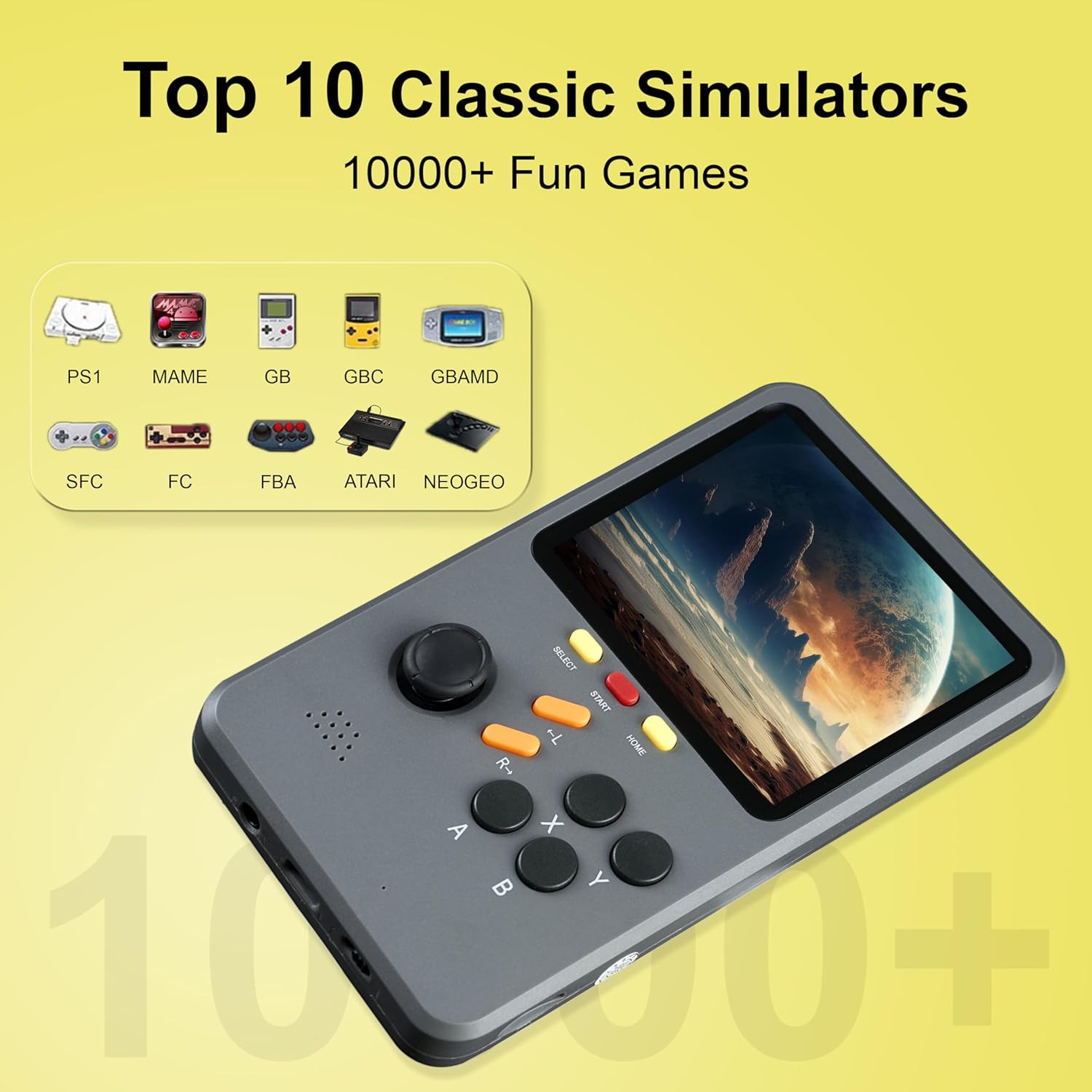 Q2 Pro Retro Handheld Game Console,Electronic 3D Gameboy Advance,10000+ Fun Retr