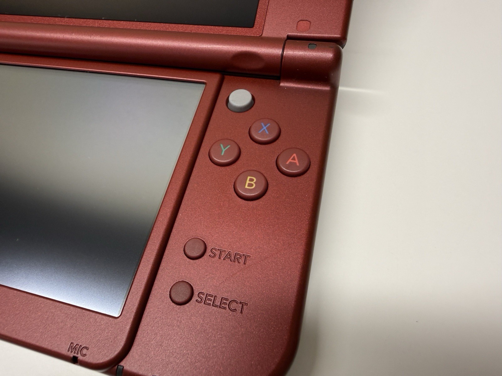 NICE! New Nintendo 3DS XL Red Console US Model – TOP IPS Tested W Charger Stylus