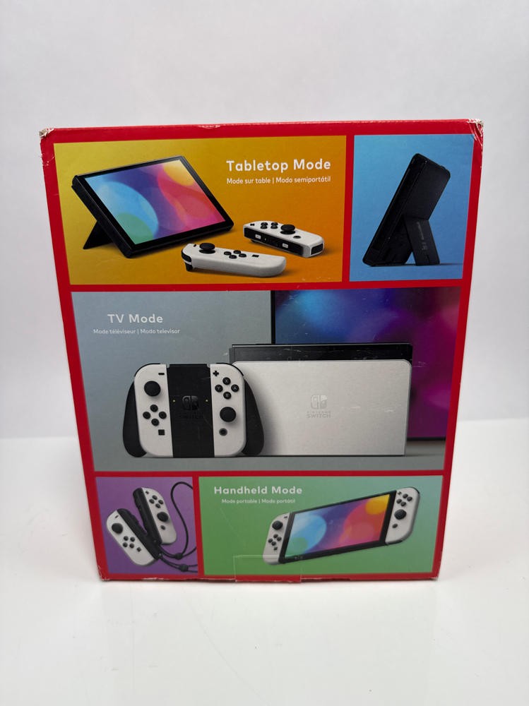 Nintendo Switch OLED Model Console White Joy-Con Enhanced Display Gaming System