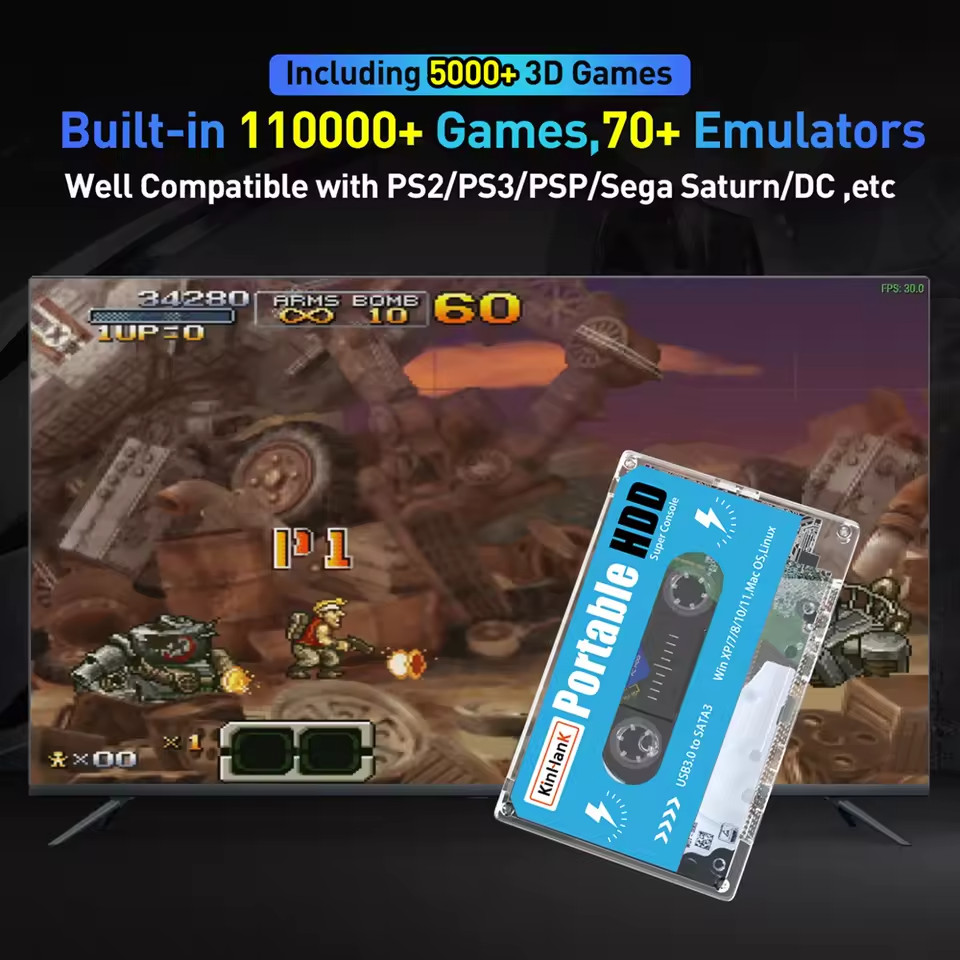Super Console X Retro Game Console Batocera 35 Gaming HDD Multi-System