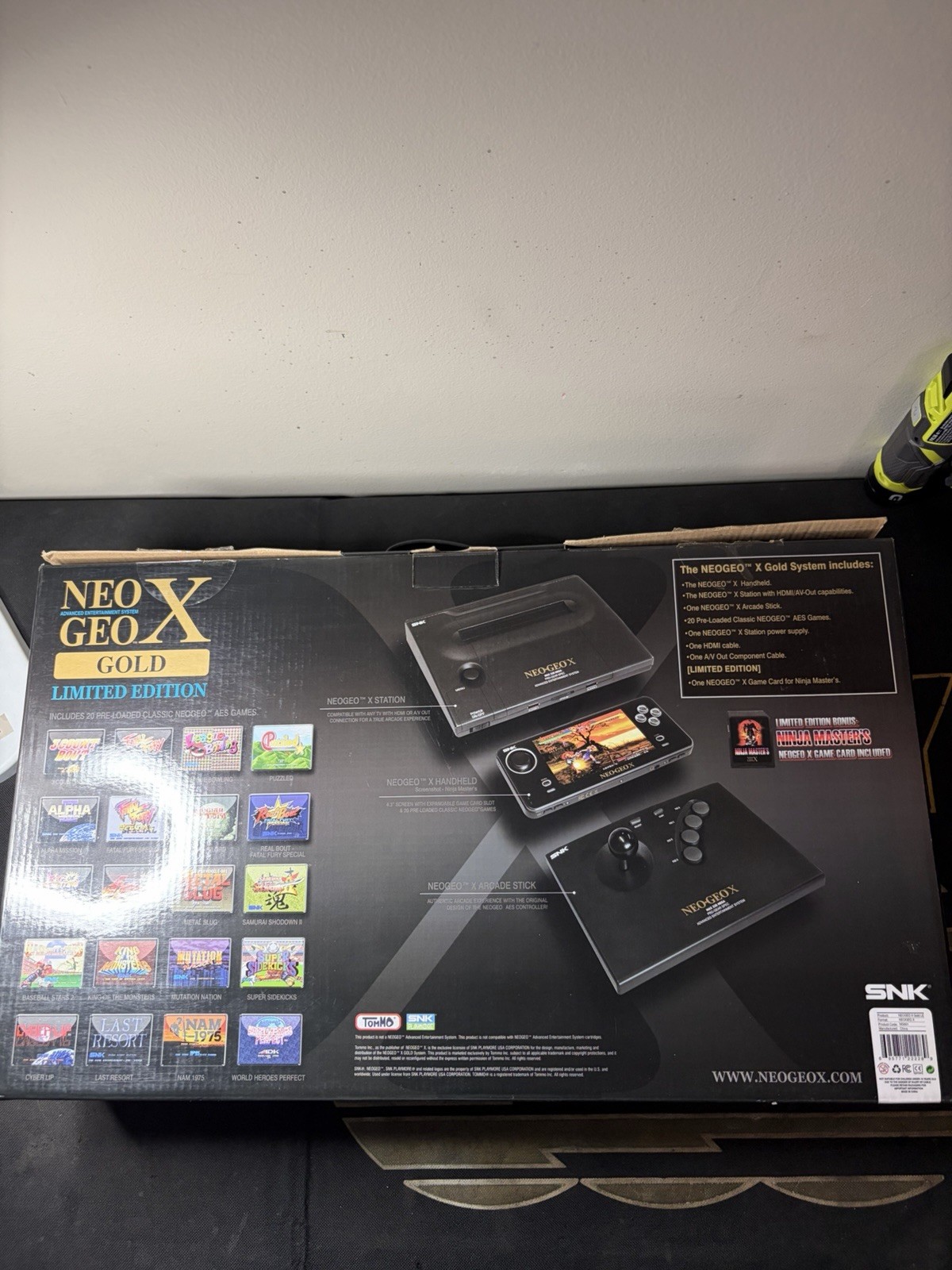 SNK NeoGeo x Handheld Console with Ninja Masters CIB Tested Retro Video Games