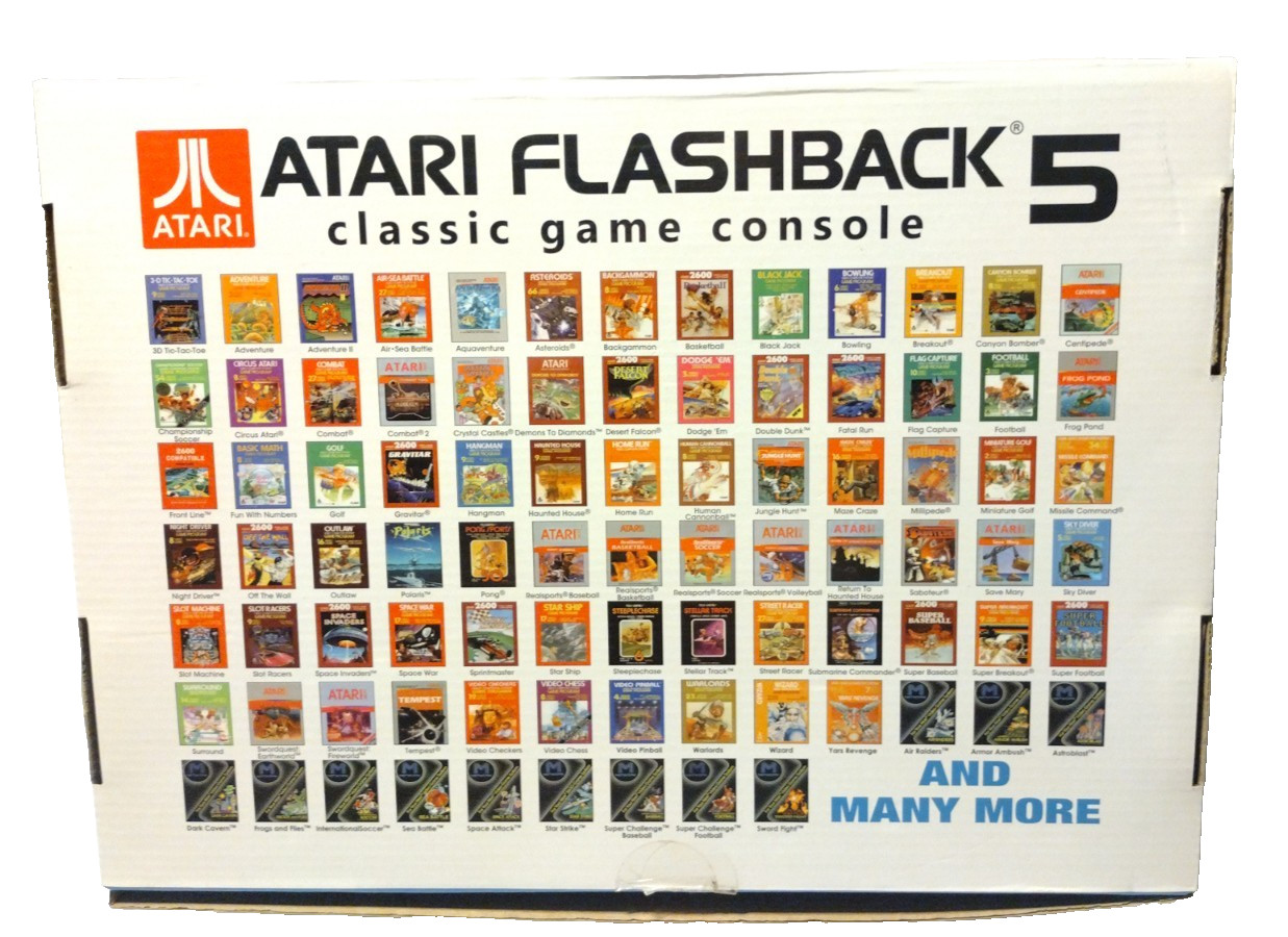 Atari Flashback 5 Classic Game Console Special Edition 92 Games Paddles B2