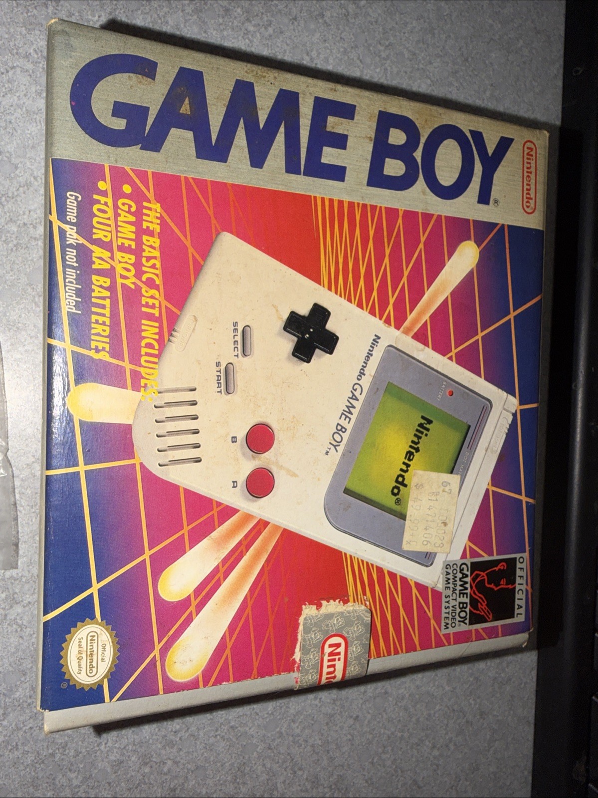 Nintendo Gameboy 1989 Original System With Box. Tested Works Great