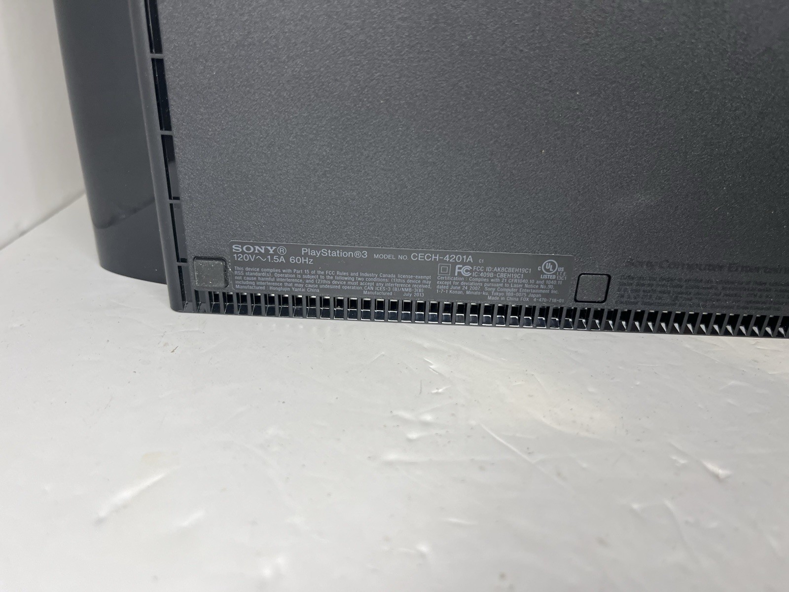 Sony PlayStation 3 PS3 Super Slim CECH 4201A 12GB Console Tested & Working!
