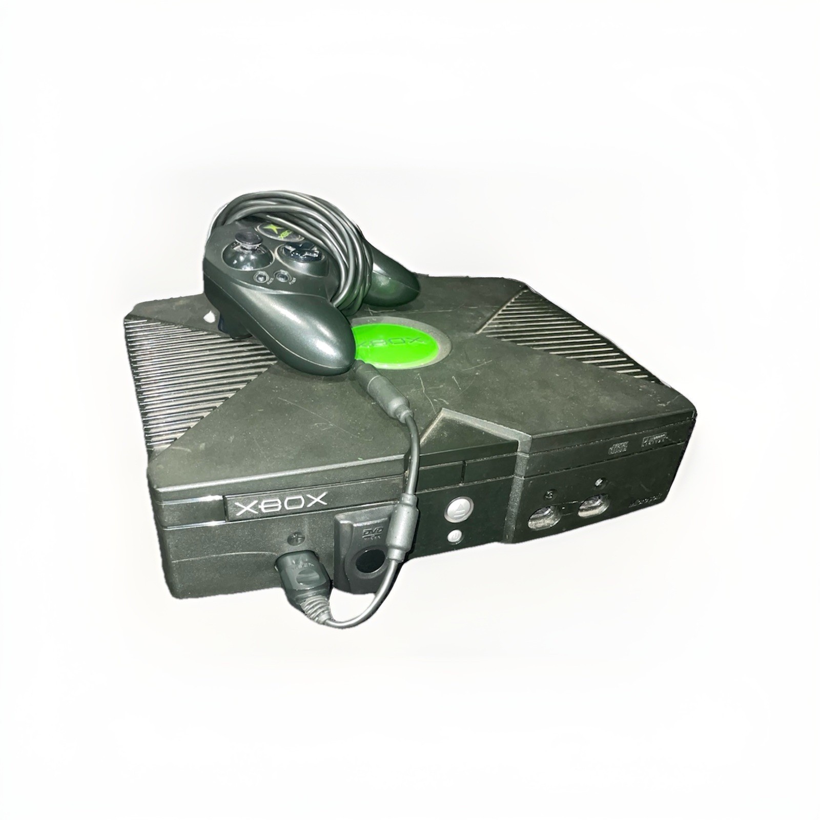 Microsoft Xbox Original Black Console DVD Compatible with Controller & Cables