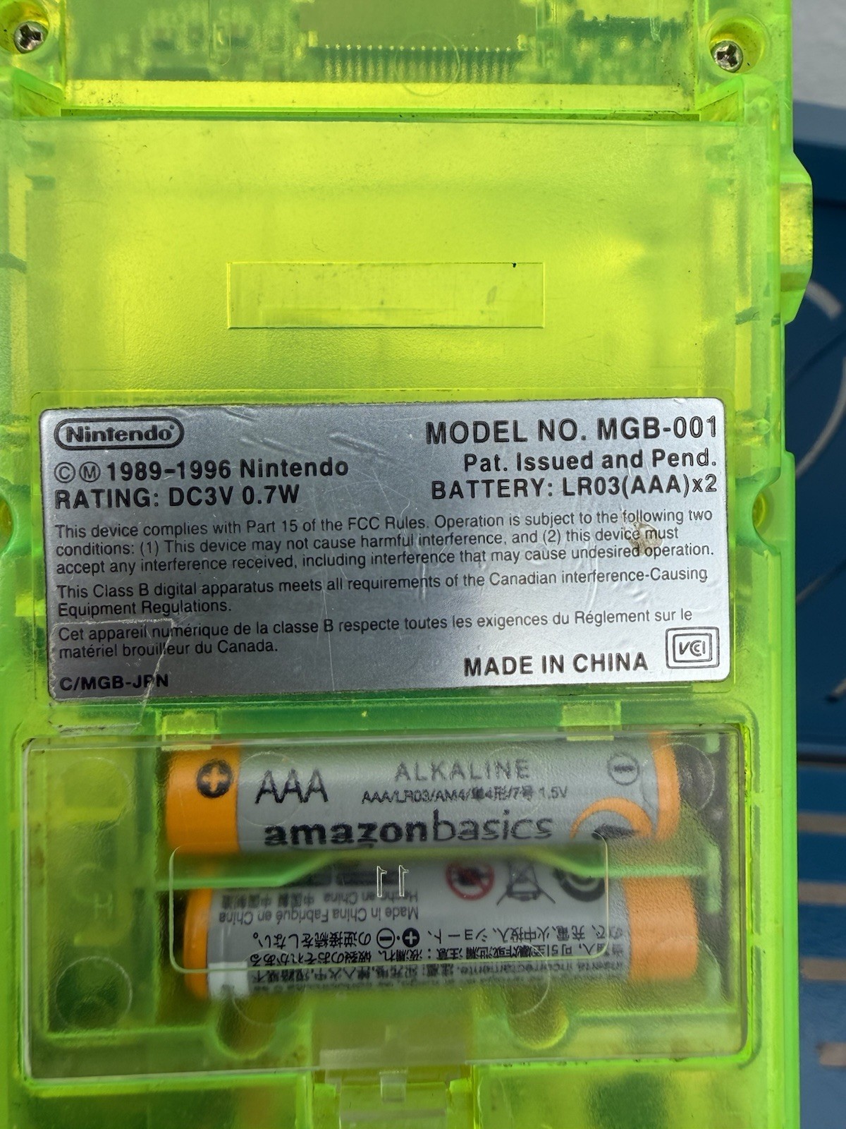 Nintendo Game Boy Pocket Extreme Green Translucent Console MGB-001 – Tested!