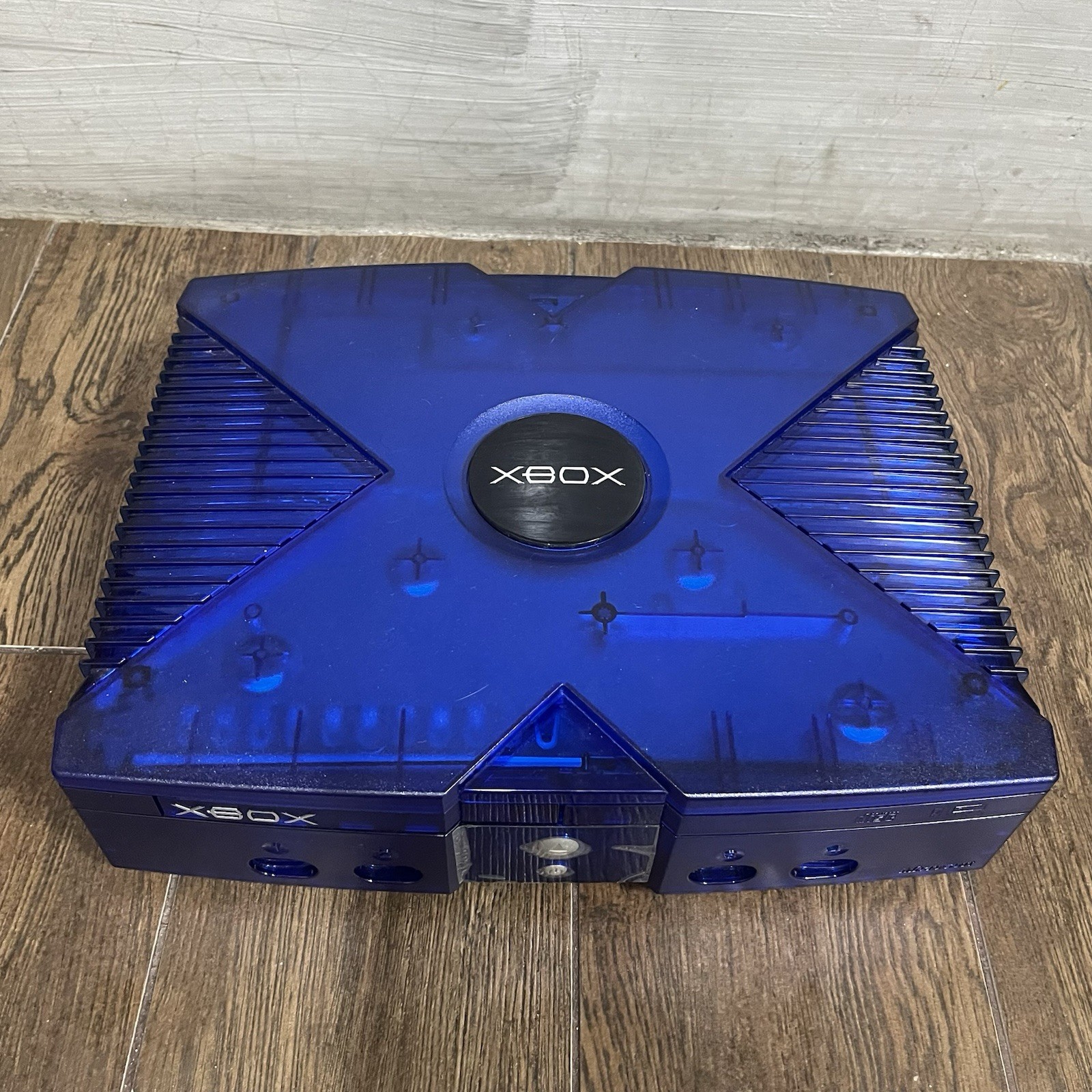 Original Xbox Halo 2 Crystal Ice Blue Console Black Jewel Asia ( Unmodified )