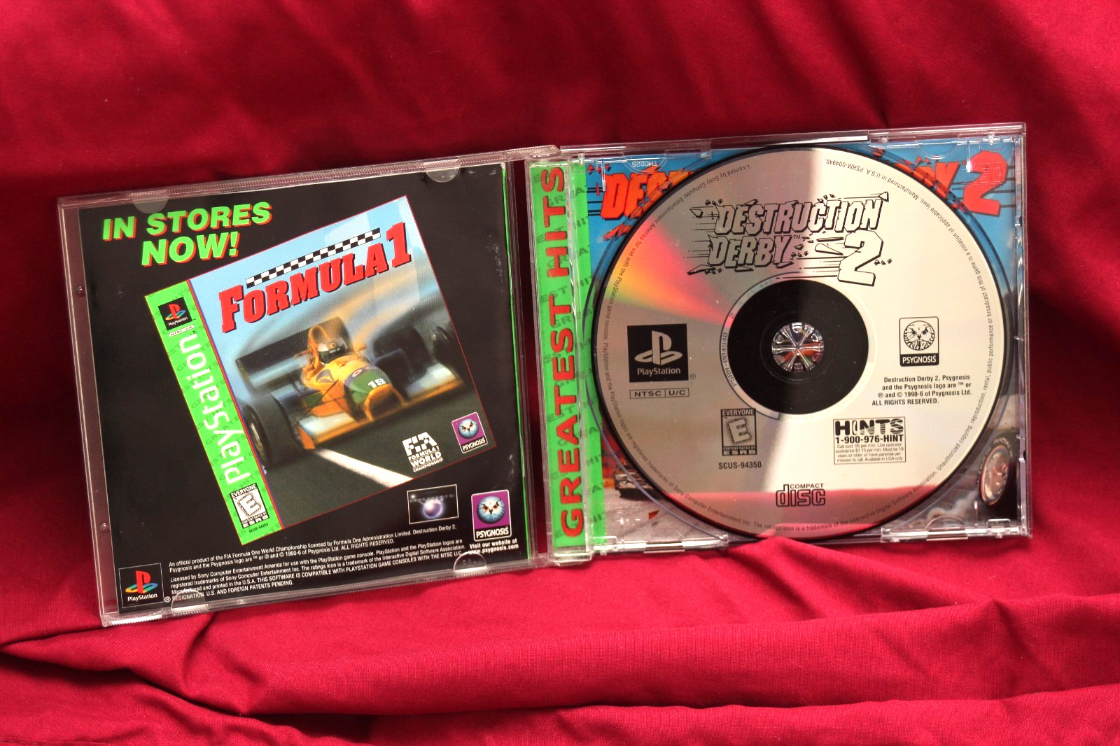 Sony PS1 Model SCPH-1001 Console RCA Ports CD Audio w/Game (Tested)