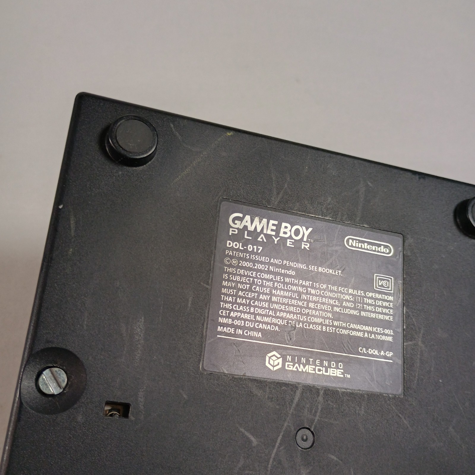 Nintendo GameCube Gameboy Player Adapter Only DOL-017 Black Used Tested