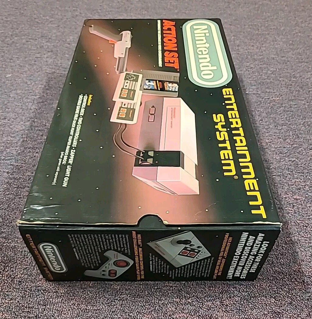 Nintendo Entertainment System NES Action Set (Complete in Box!) Tested & Works!