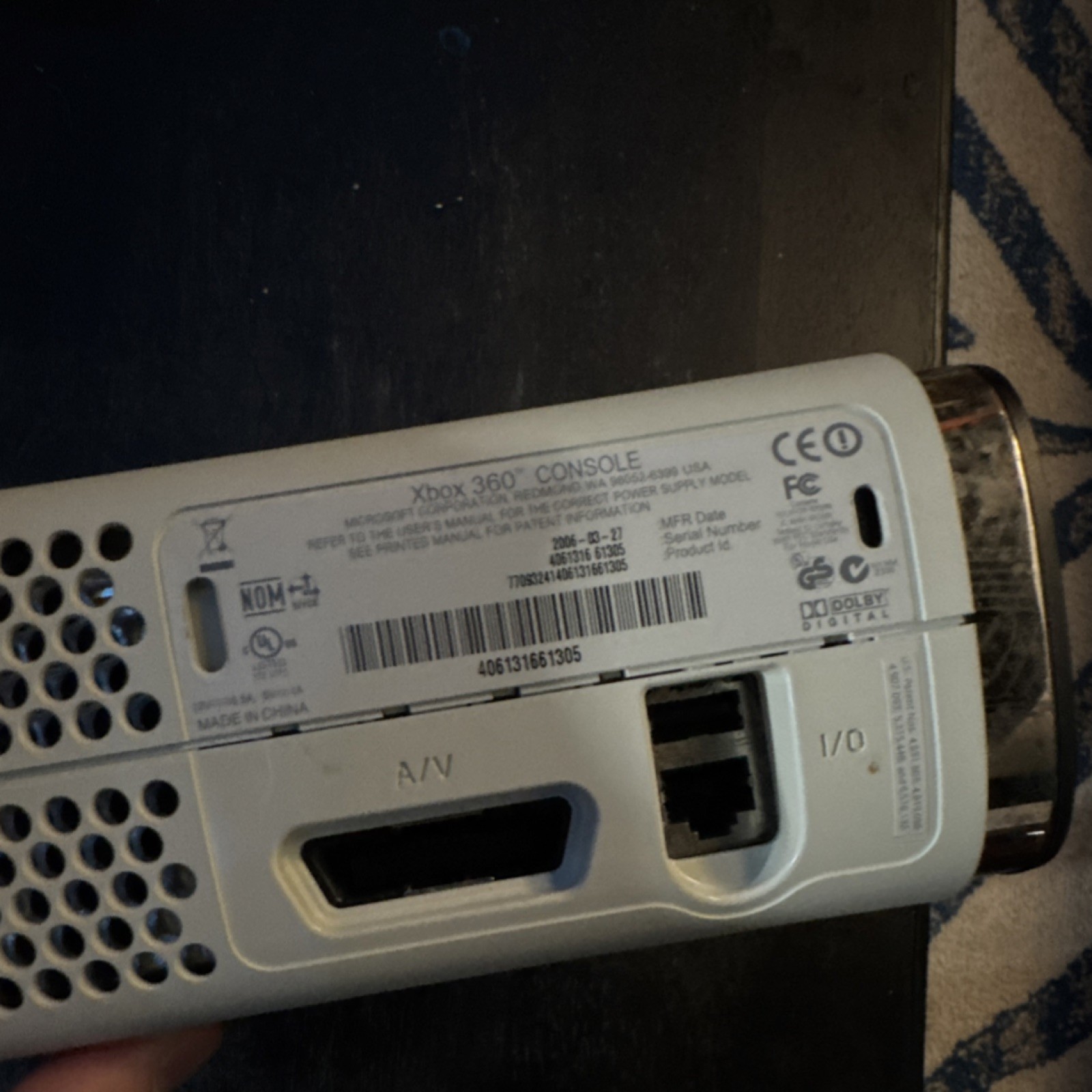 Microsoft Xbox 360 White Home Console 120GB HDD NTSC-U/C (US/Canada) 1080p