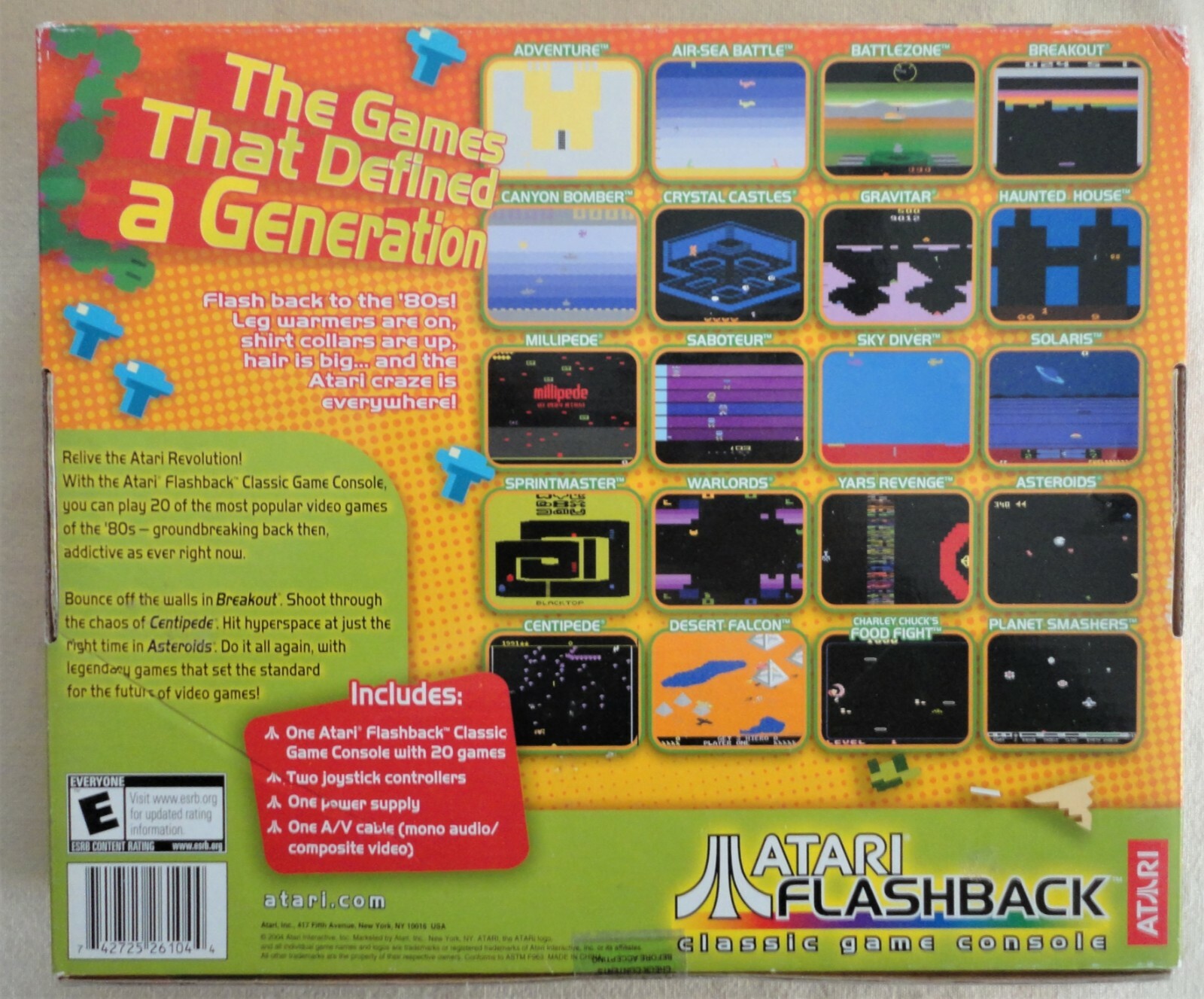 New 2004 Atari Flashback Classic Game Console & MIB Atari Flashback 4 AR2670B