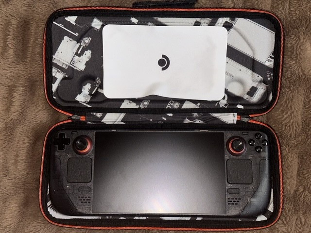 Limited Edition Smoky Translucent Steam Deck OLED with case + charger