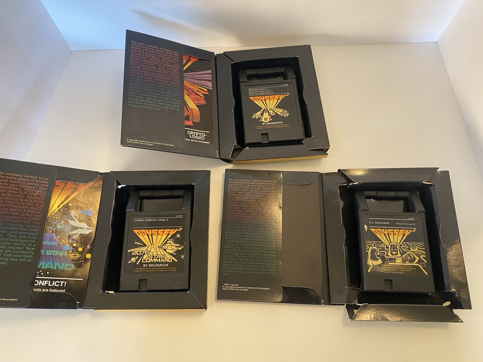 Magnavox Odyssey 2 CIB Complete Console w/Styrofoam Paperwork 3 Games Untested