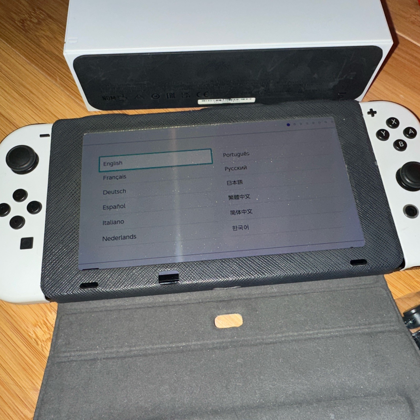 Nintendo Switch OLED Model HEG-001 Handheld Console – Complete in Box With Case