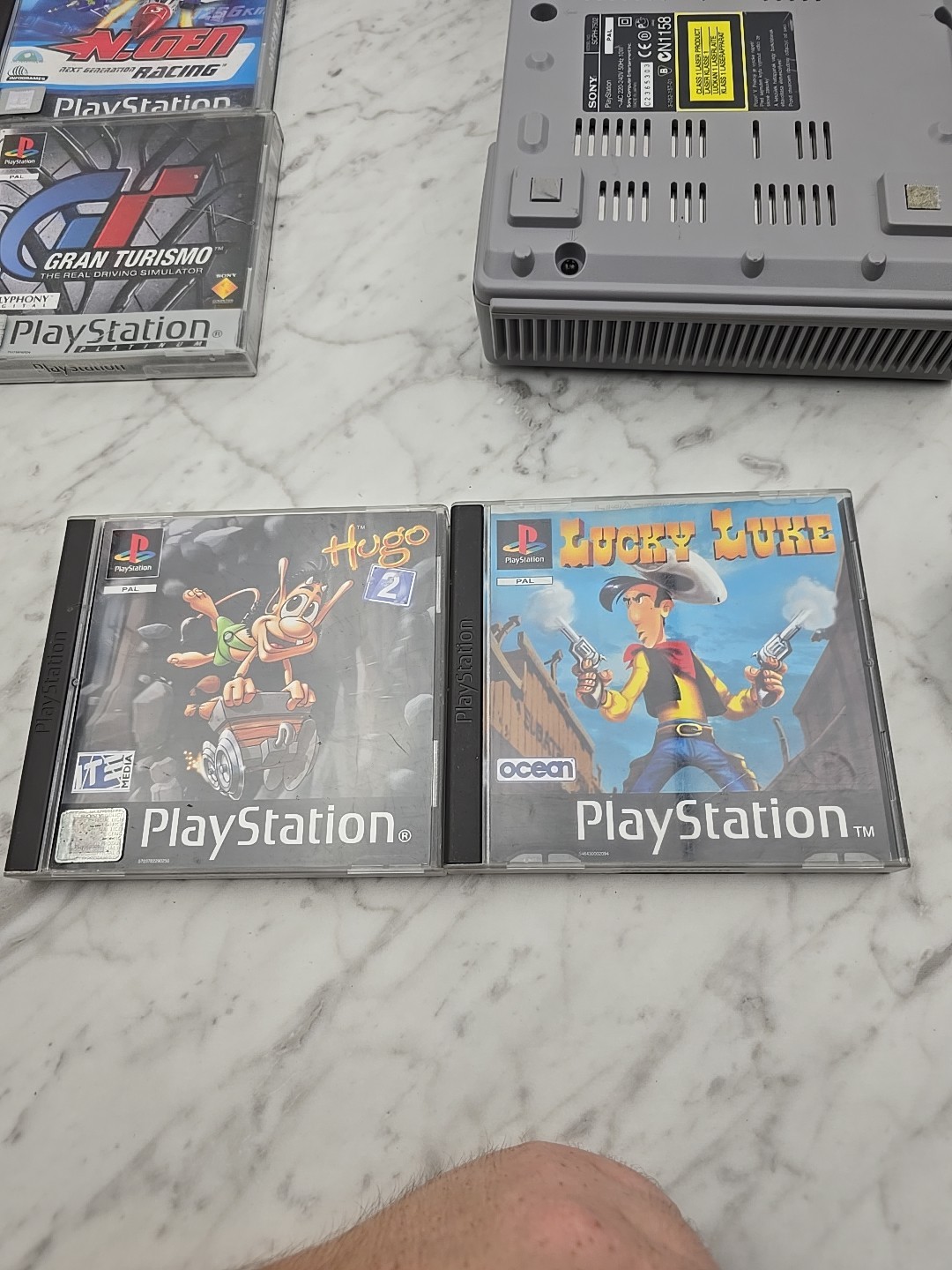 Untested For Parts Console PS1 Sony Playstation 1 PAL SCPH-7502 W/ Games