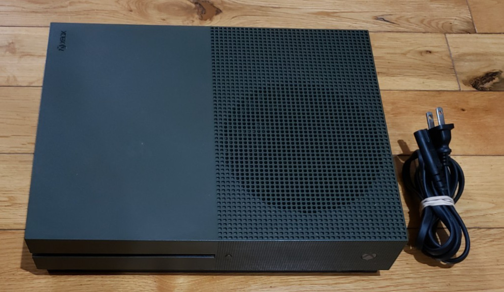 Xbox One S Battlefield 1 Military Green 1TB Console Works w/ Case DAMAGE READ PR