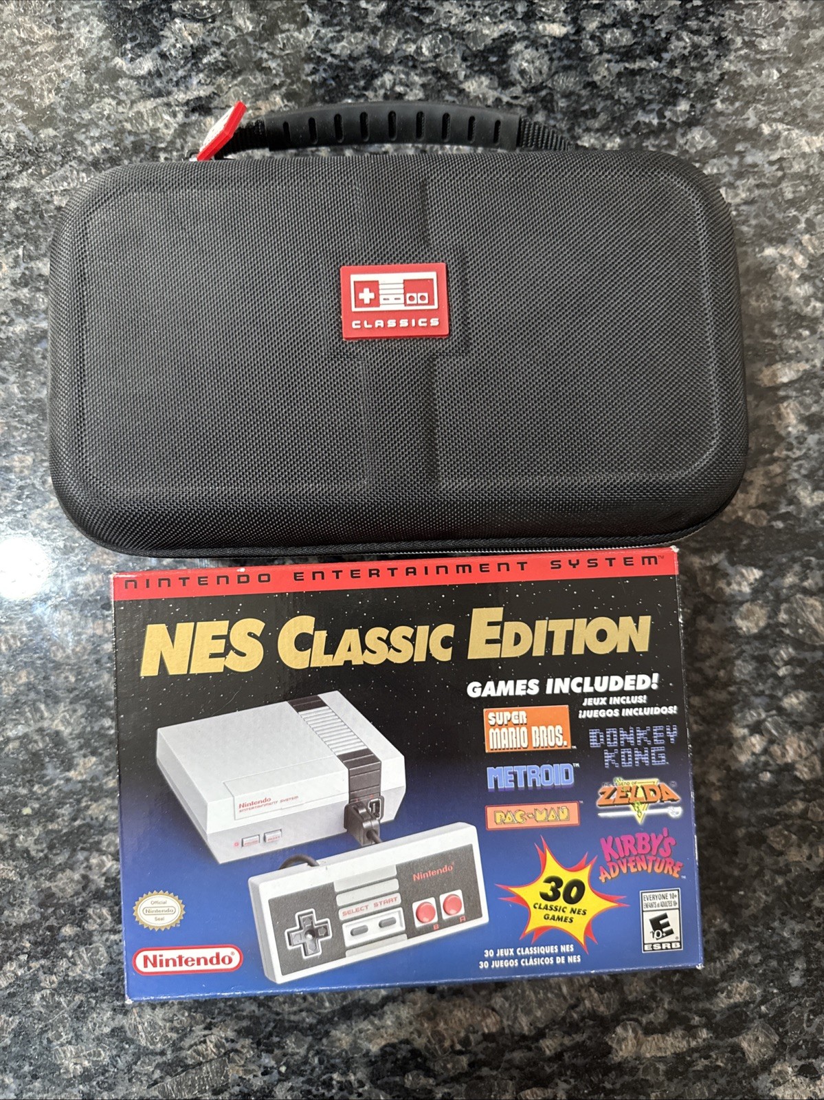NES Mini Classic Edition Console With 8bitdo wireless controller And Travel Case