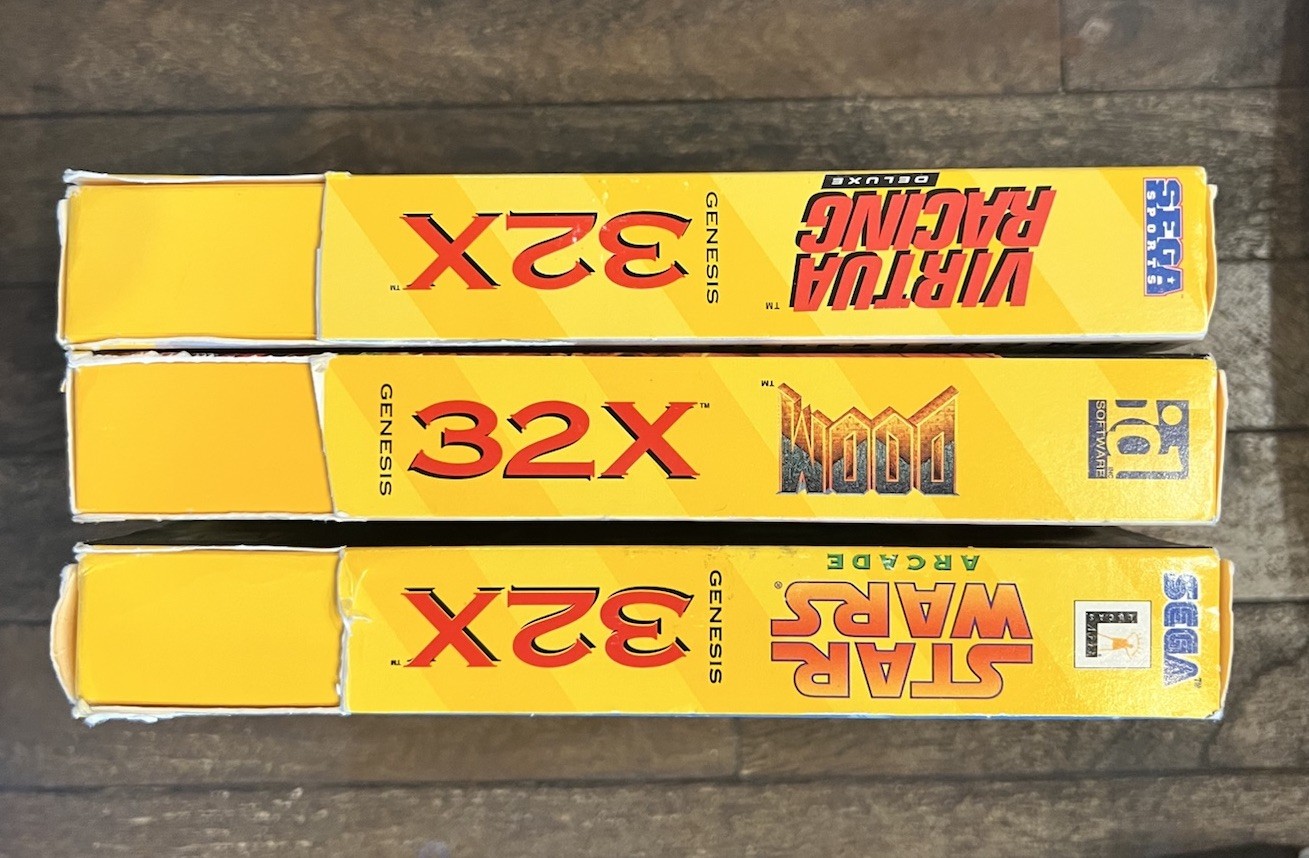 Sega 32X System With Wires Bundle in Box + 3 Boxed 32X Games.