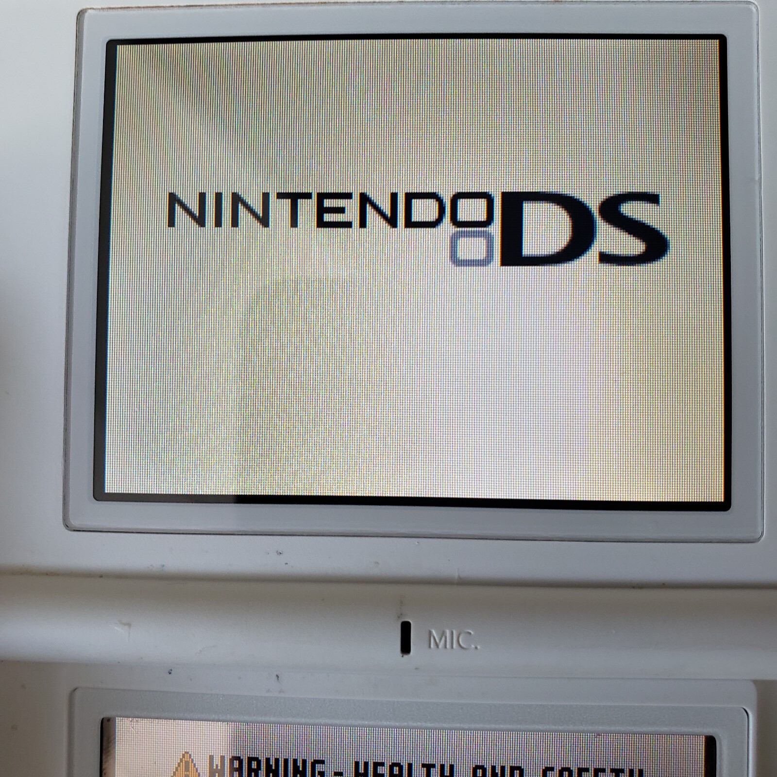 Nintendo DS Lite USG-001 Polar White Handheld w/ Charger 3 Games & Mini Backpack