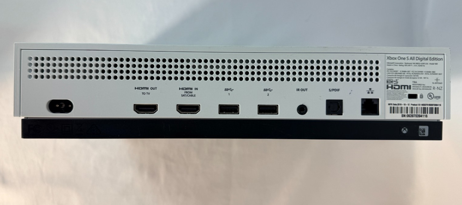 Microsoft Xbox One S All-Digital Edition 1TB Model 1681 Console Controller Great