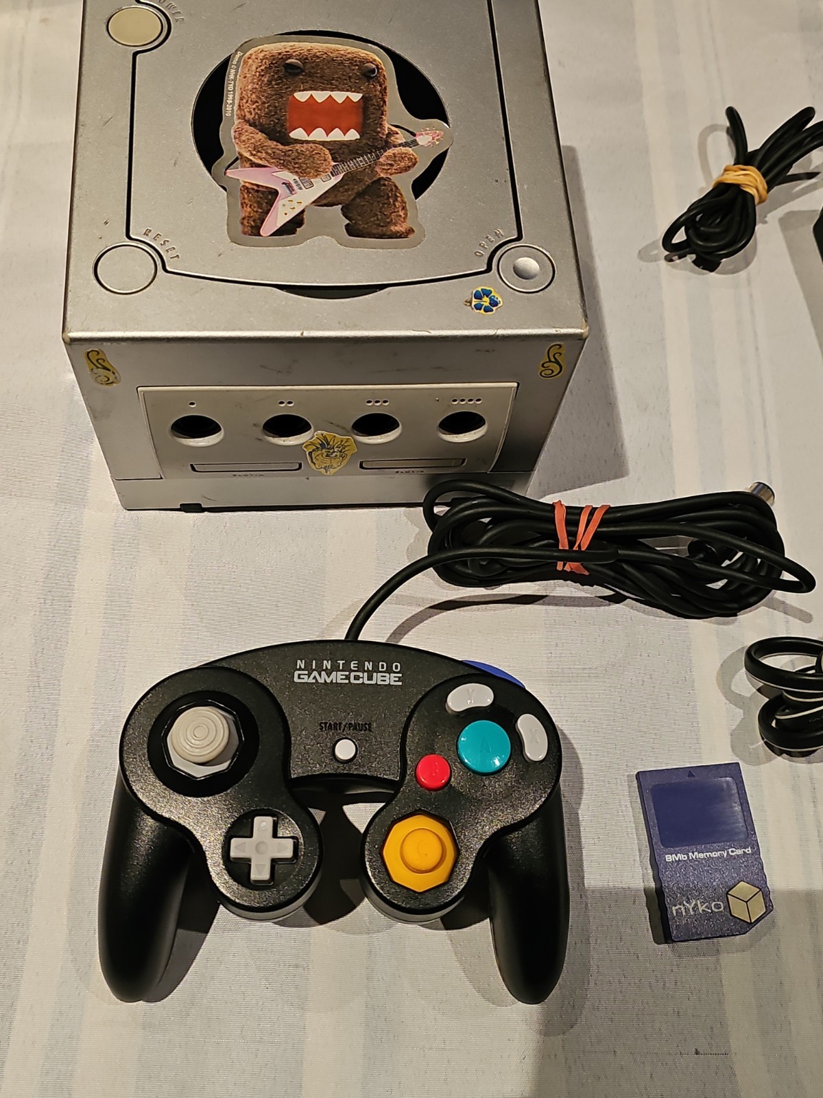 Nintendo GameCube DOL-101 Gaming System SILVER Console w/ Controller Free ship