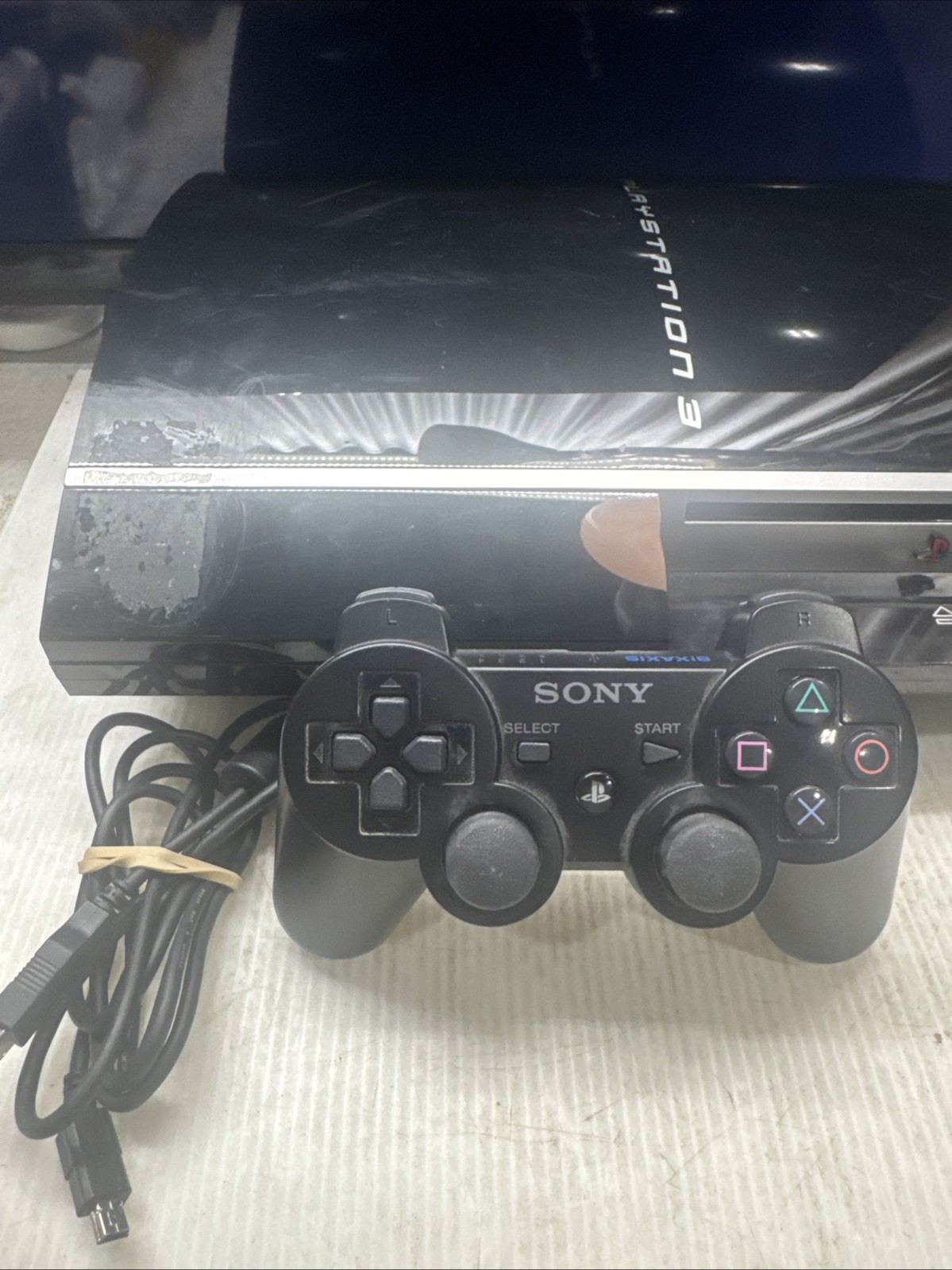 SONY FAT PS3 CONSOLE (CECHL01) 80GB – TESTED WORKING WITH CONTROLLER / ALL CORDS