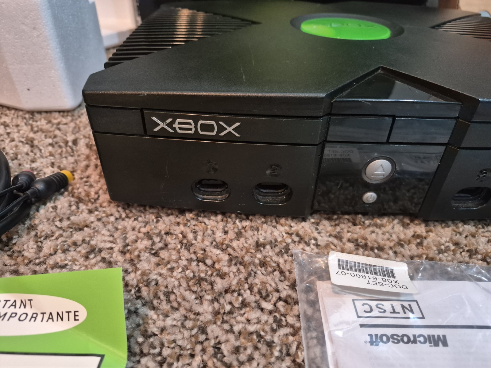 Xbox Original Console 100% Complete in Box CIB Box VERY NICE! TESTED WORKING