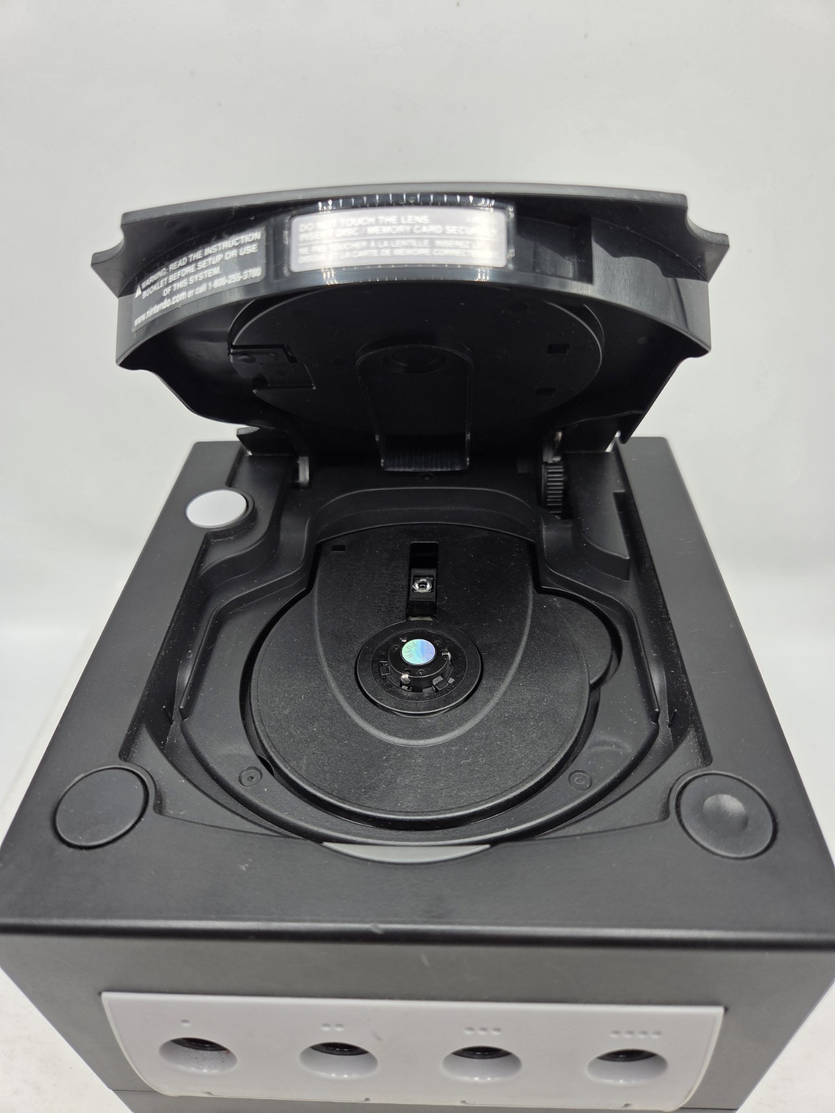Nintendo GameCube DOL-001 Black System Console w/ 2 Controllers & Cords Tested