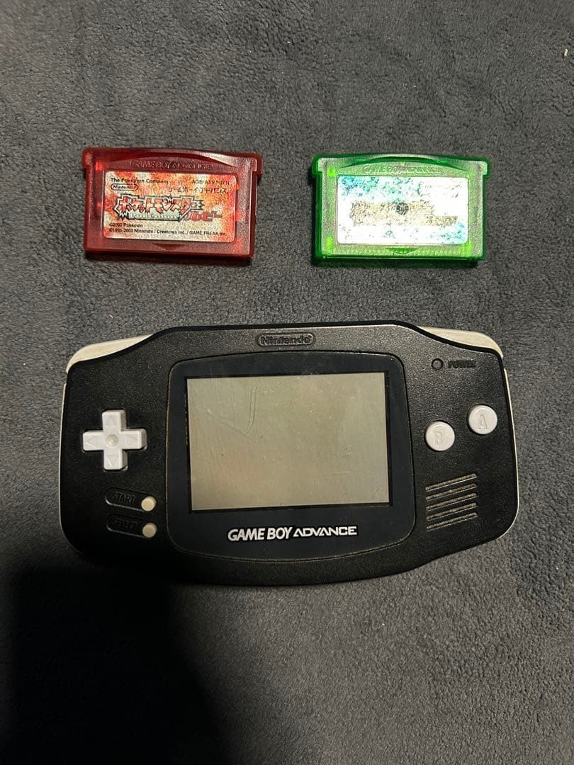 Game Boy Advance Console Black Pokemon Emerald Ruby ncn88fis