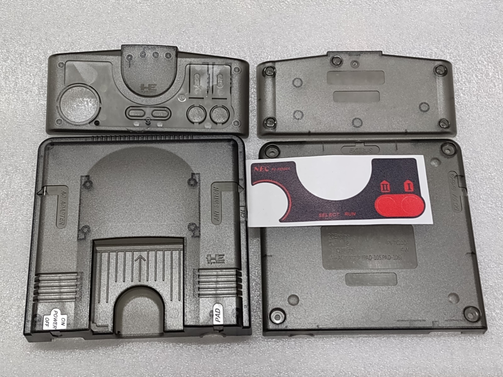 PC Engine shell SMOKE replacement TG16 TurboGrafx16