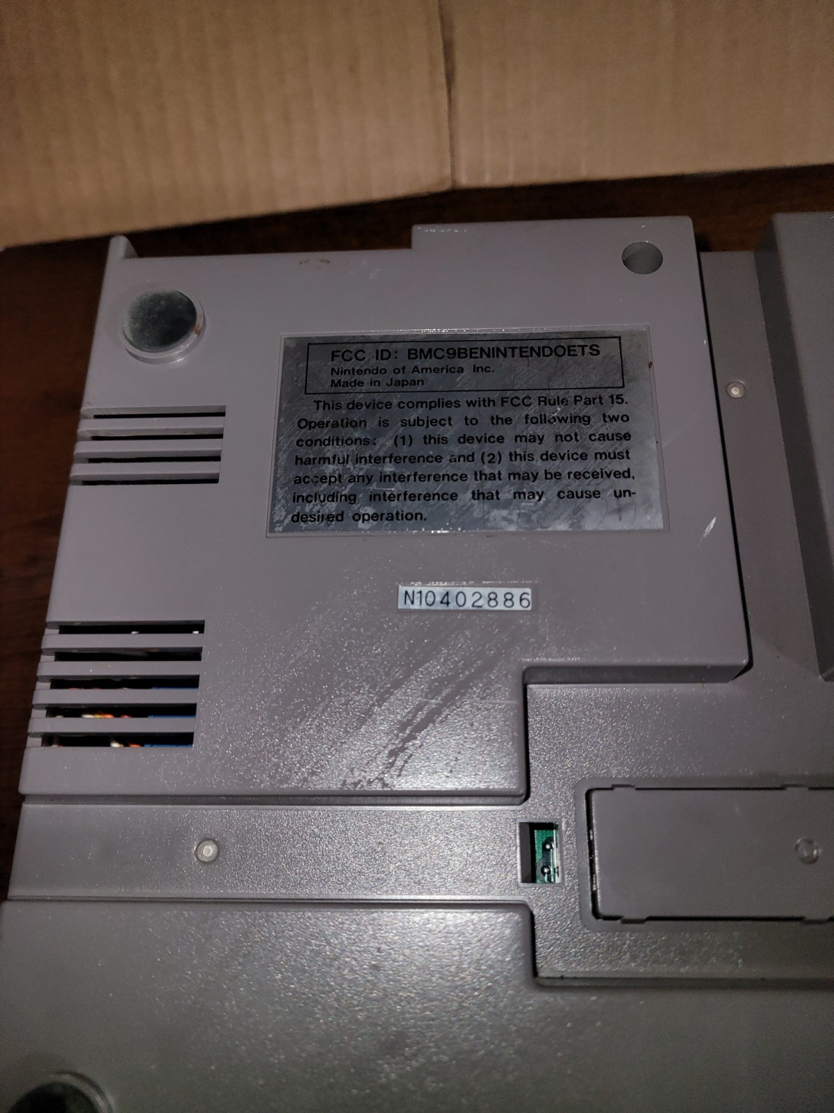 Nintendo Entertainment System Home Console – Gray- Tested Works/ No Games Includ