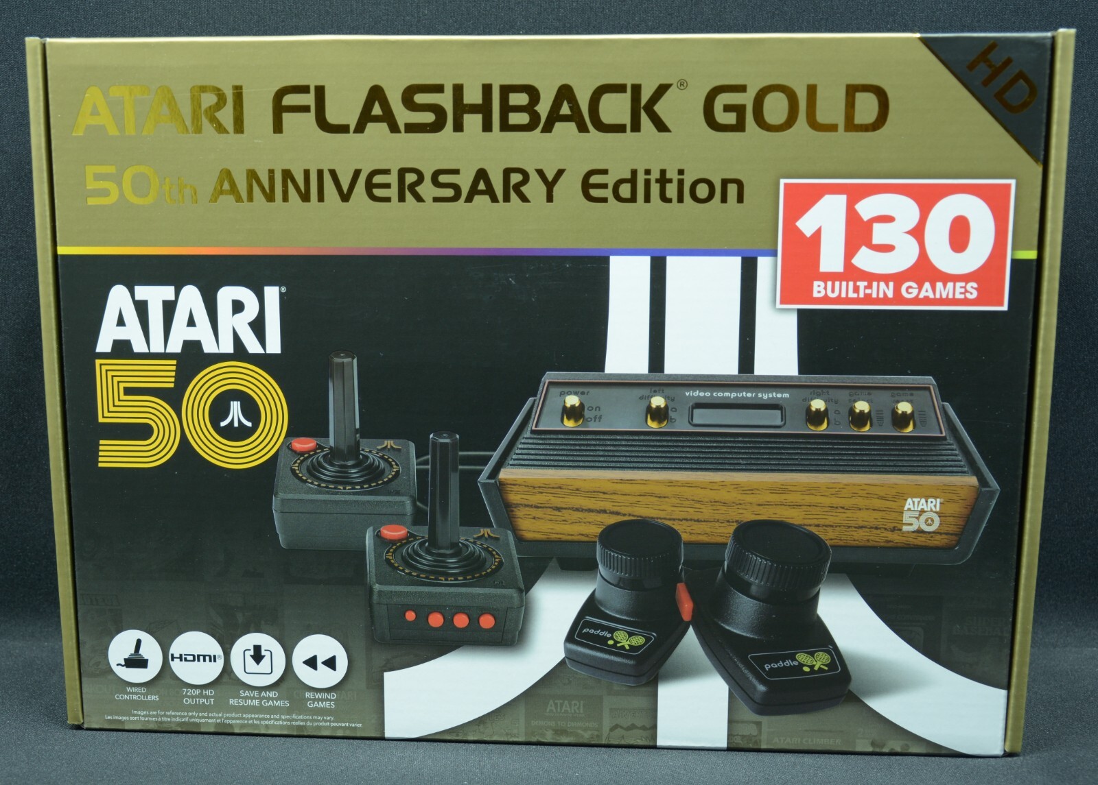 Atari Flashback Gold 50th Anniversary Edition HDMI Home Console New
