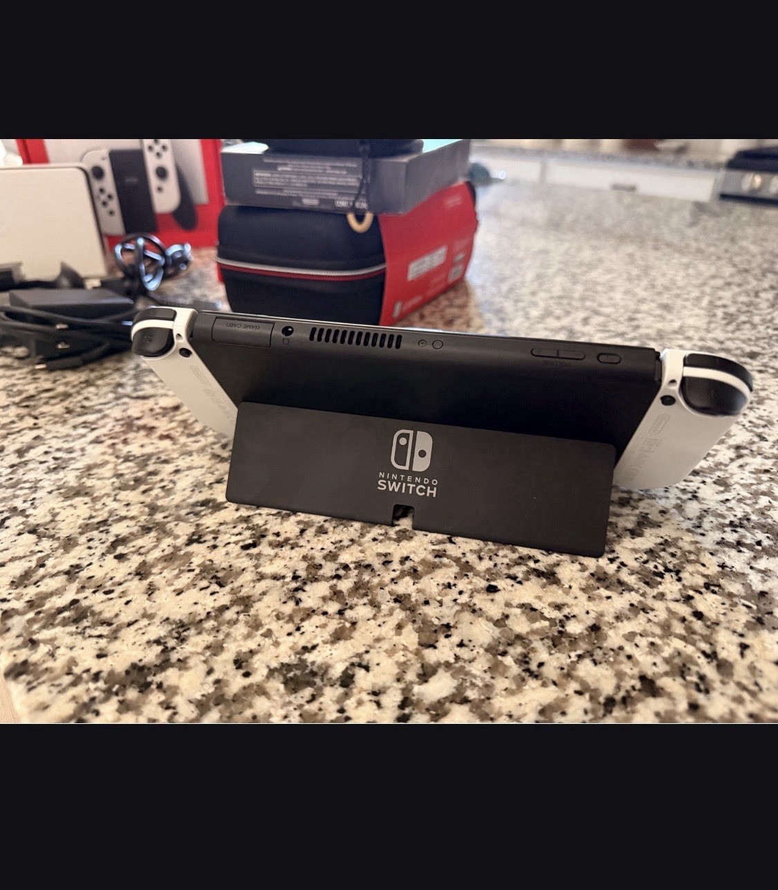 Nintendo Switch OLED Model White 64GB 1080p Bundle w/ Dock HDMI Cables