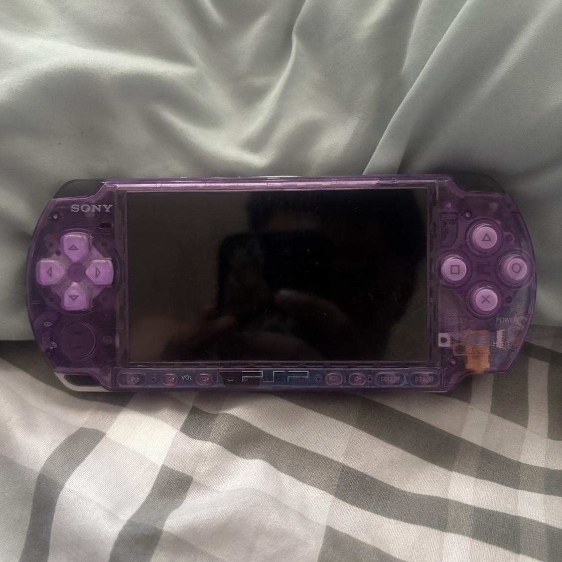 Sony PSP-3000 Handheld System Purple Transparent, Region Free, UMD Compatible