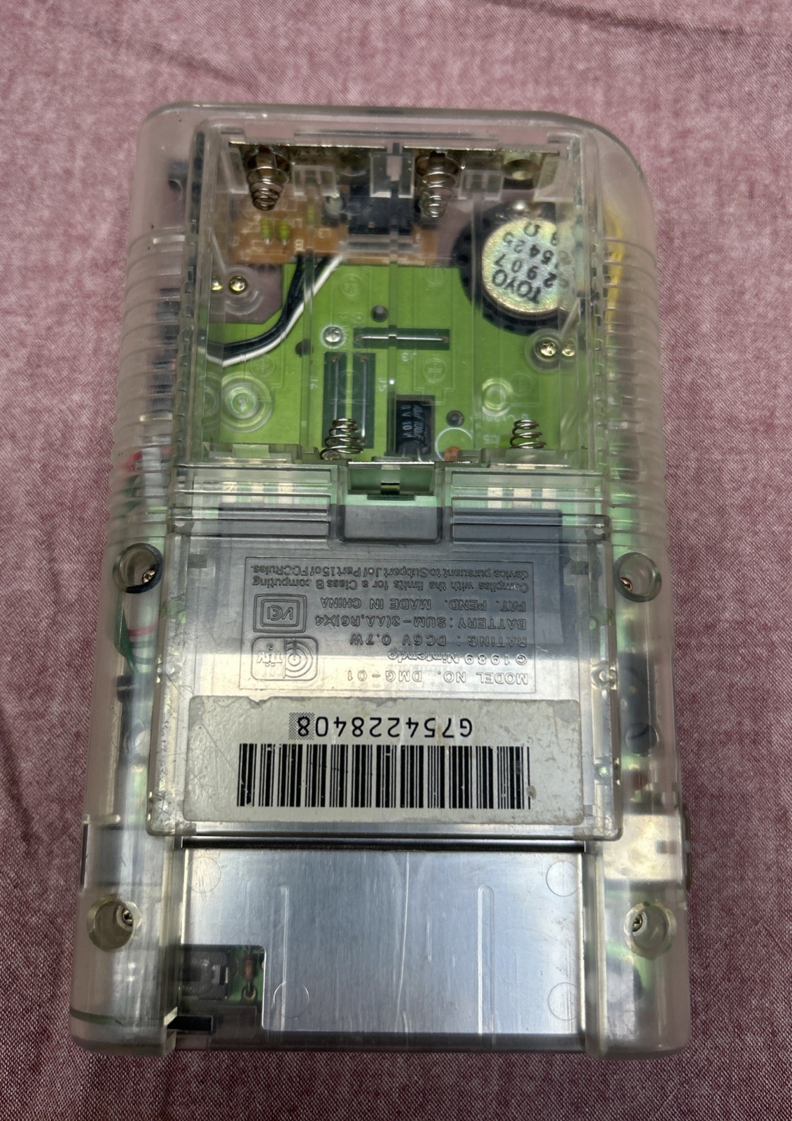 Nintendo Game Boy Original Clear Plastic Case, Tested.