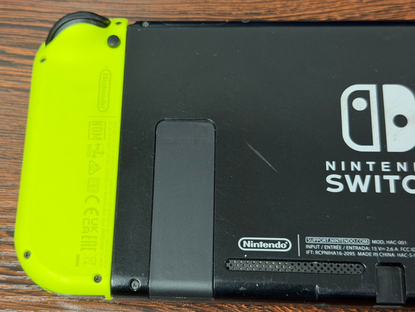 Nintendo Switch Handheld Console Neon Pink Yellow – Great Used Cond – Works Well