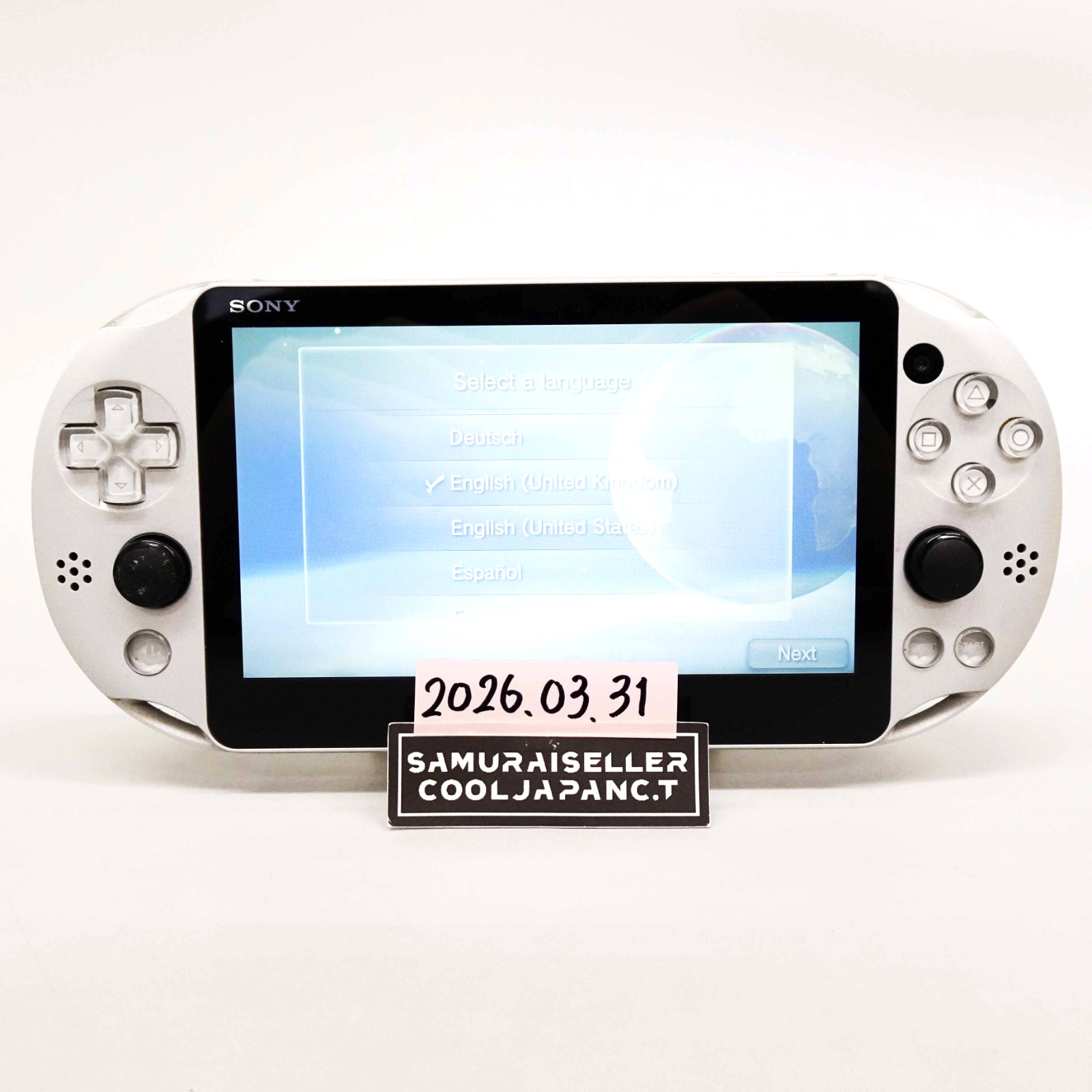 Sony Playstation PS Vita Silver PCH-2000 ZA25 Console Only PSV Slim Used