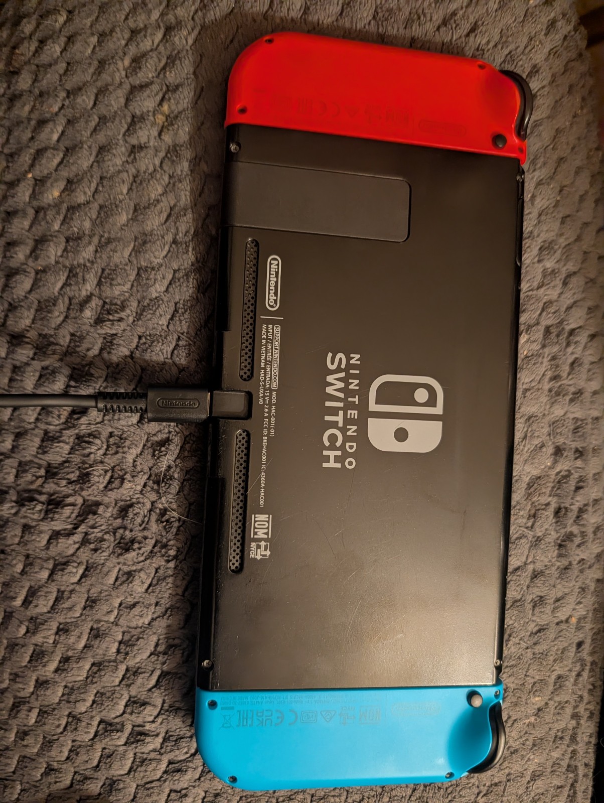 Nintendo Switch (2017) with Joy-cons(Red/Blue), Dock, Adapter and Travel Case