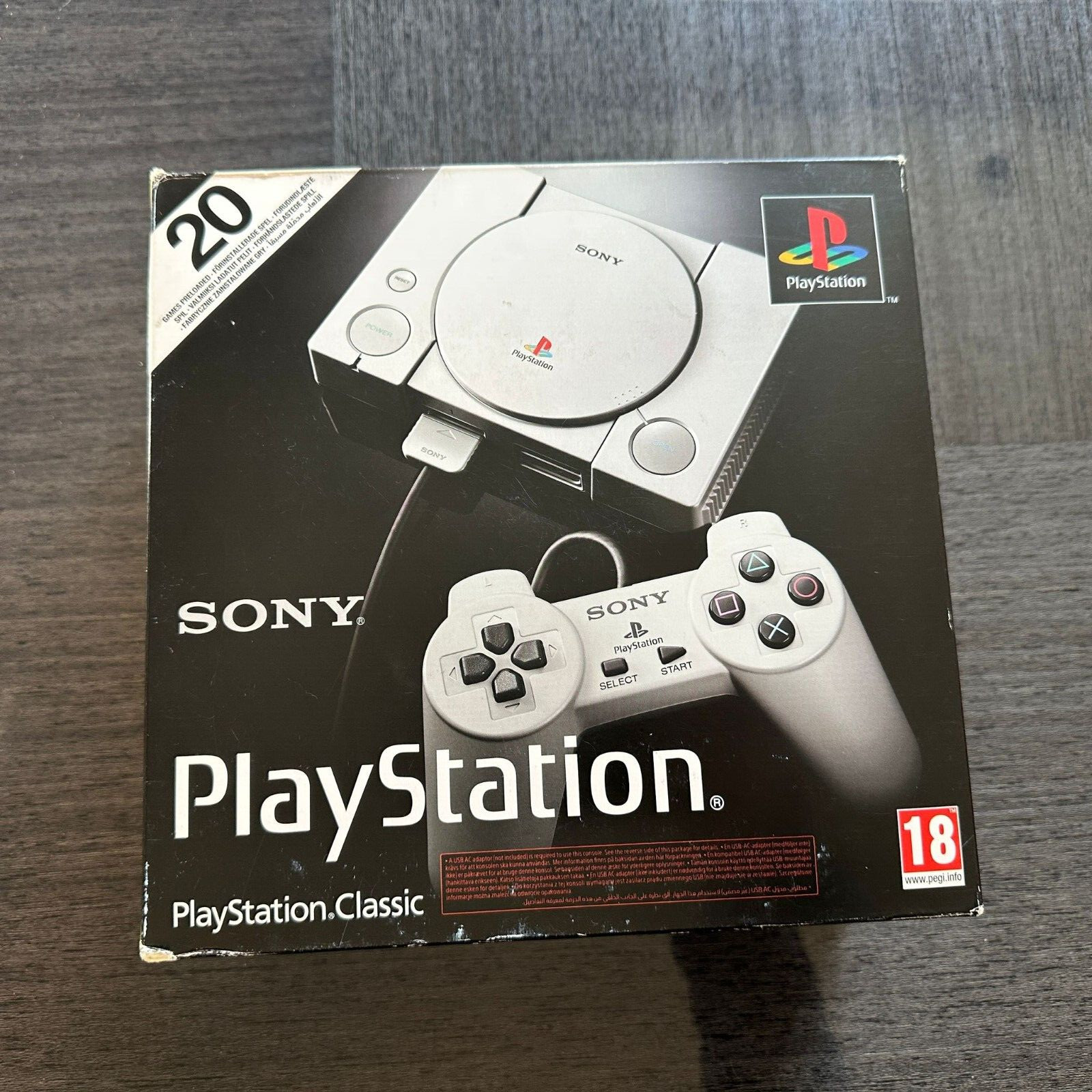 European Sony PlayStation Classic Mini 2018 Edition Game Console EU PS1 New