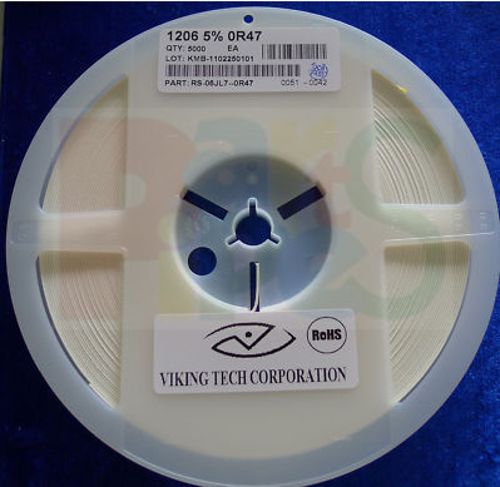 PKG100 1206 0.47Ohm 1/4W 5% SMD Resistors NEW