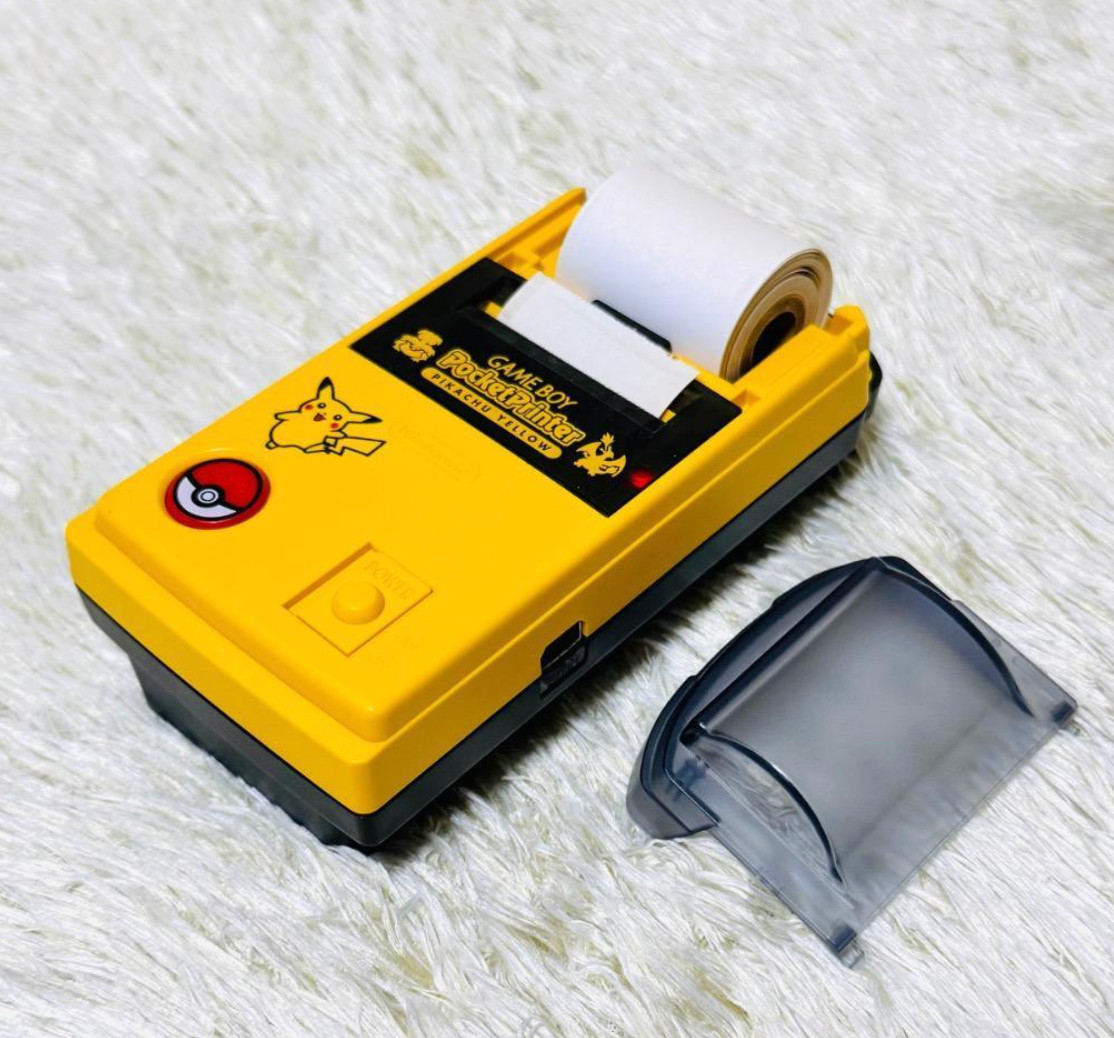 GameBoy Pocket Printer Pikachu Yellow MGB-007 Nintendo Tested