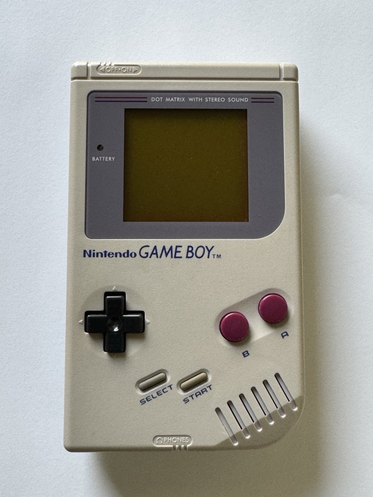 Original Nintendo Game Boy DMG-01 – Gray – Cleaned – Working – Great Condition