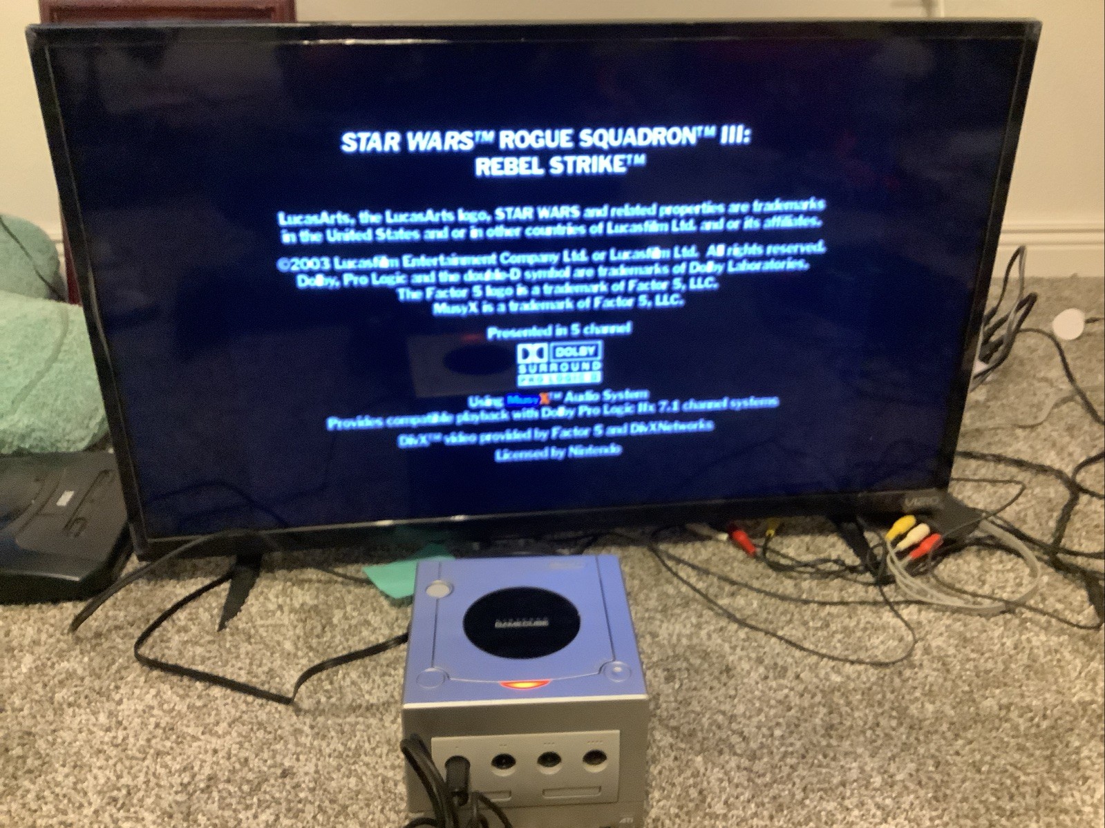 Nintendo GameCube Console Bundle Metroid Echos Madden Star Wars Works Tested