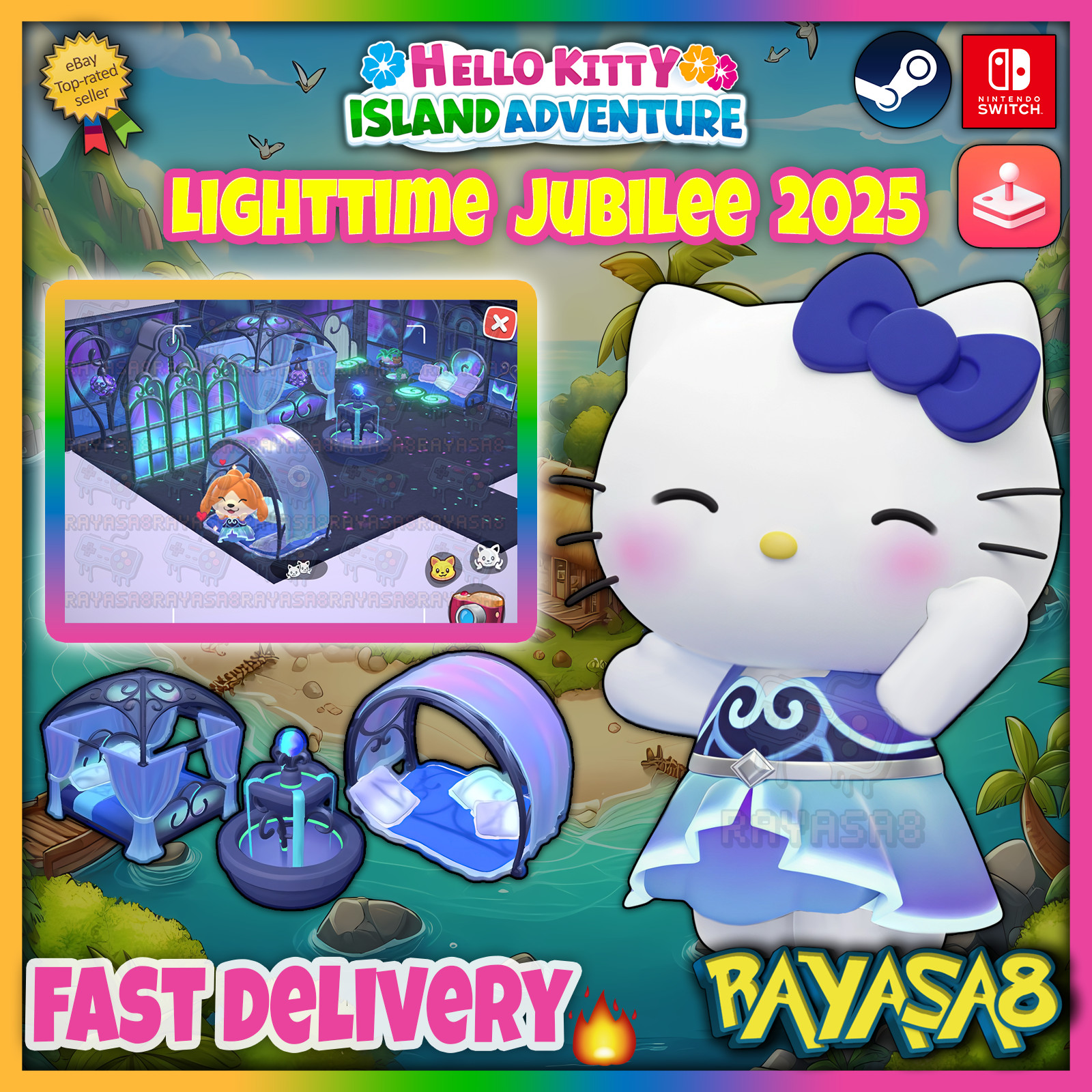Lighttime Jubilee 2025 Hello Kitty Island Adventure | Arcade | Nintendo | Steam