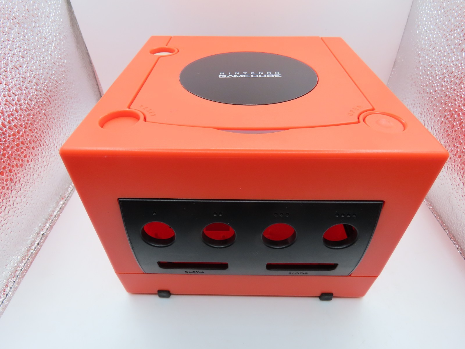 Replacement Nintendo GameCube Red Shell Housing DOL001 or DOL101 w/port covers