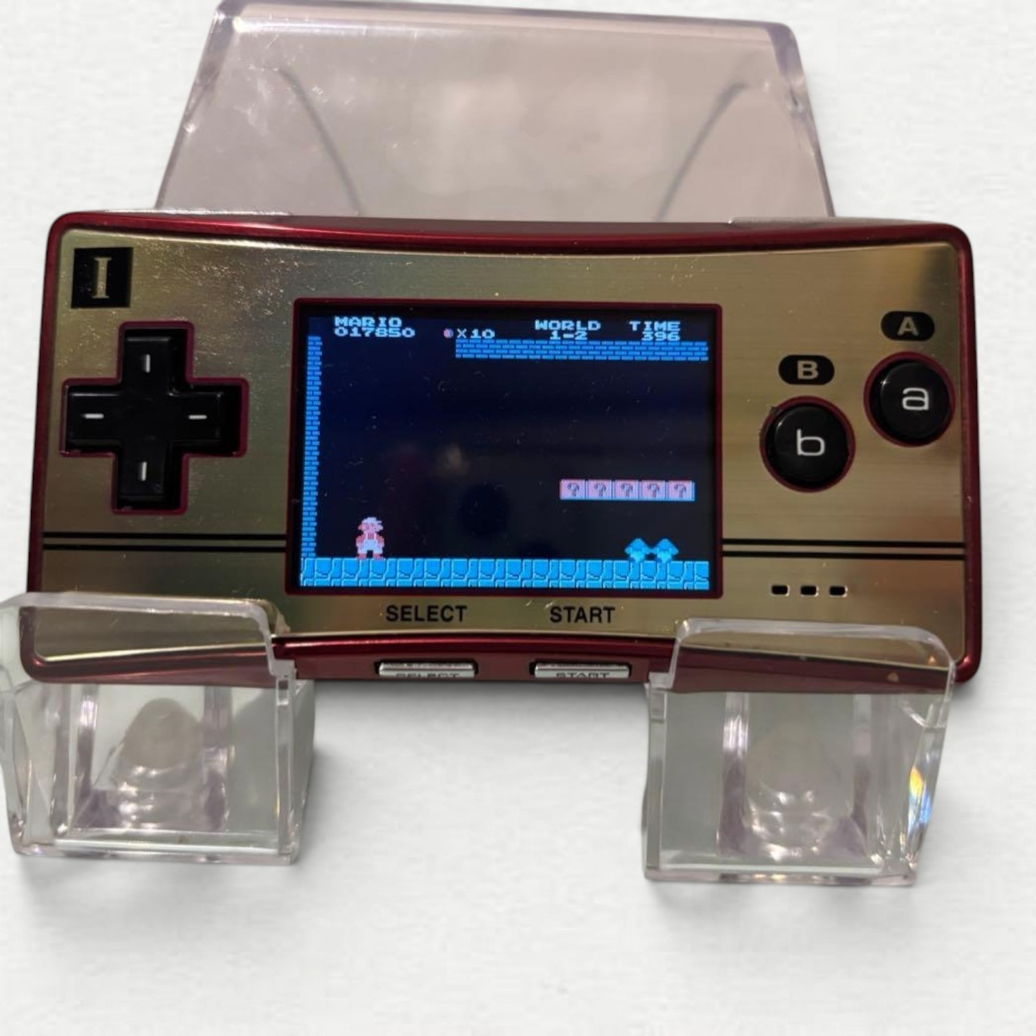 Nintendo Game Boy Micro Handheld System 20th Anniversary Edition Gold Red