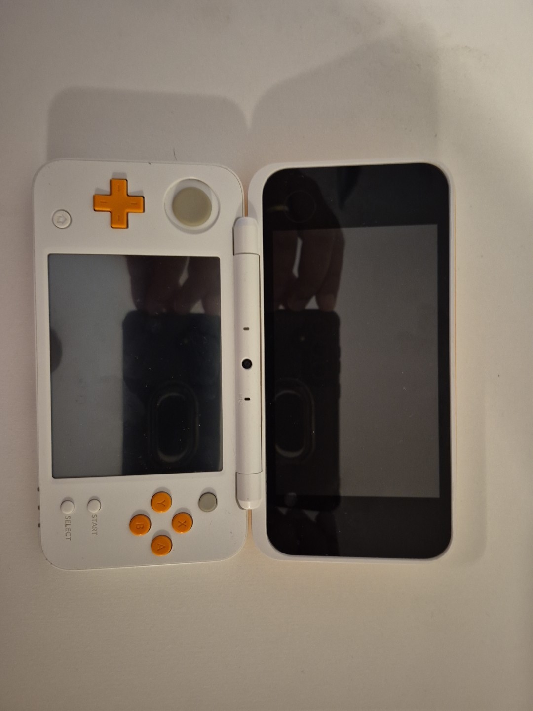 Nintendo 3DS Handheld System Orange and White! With Charger and Stylus!