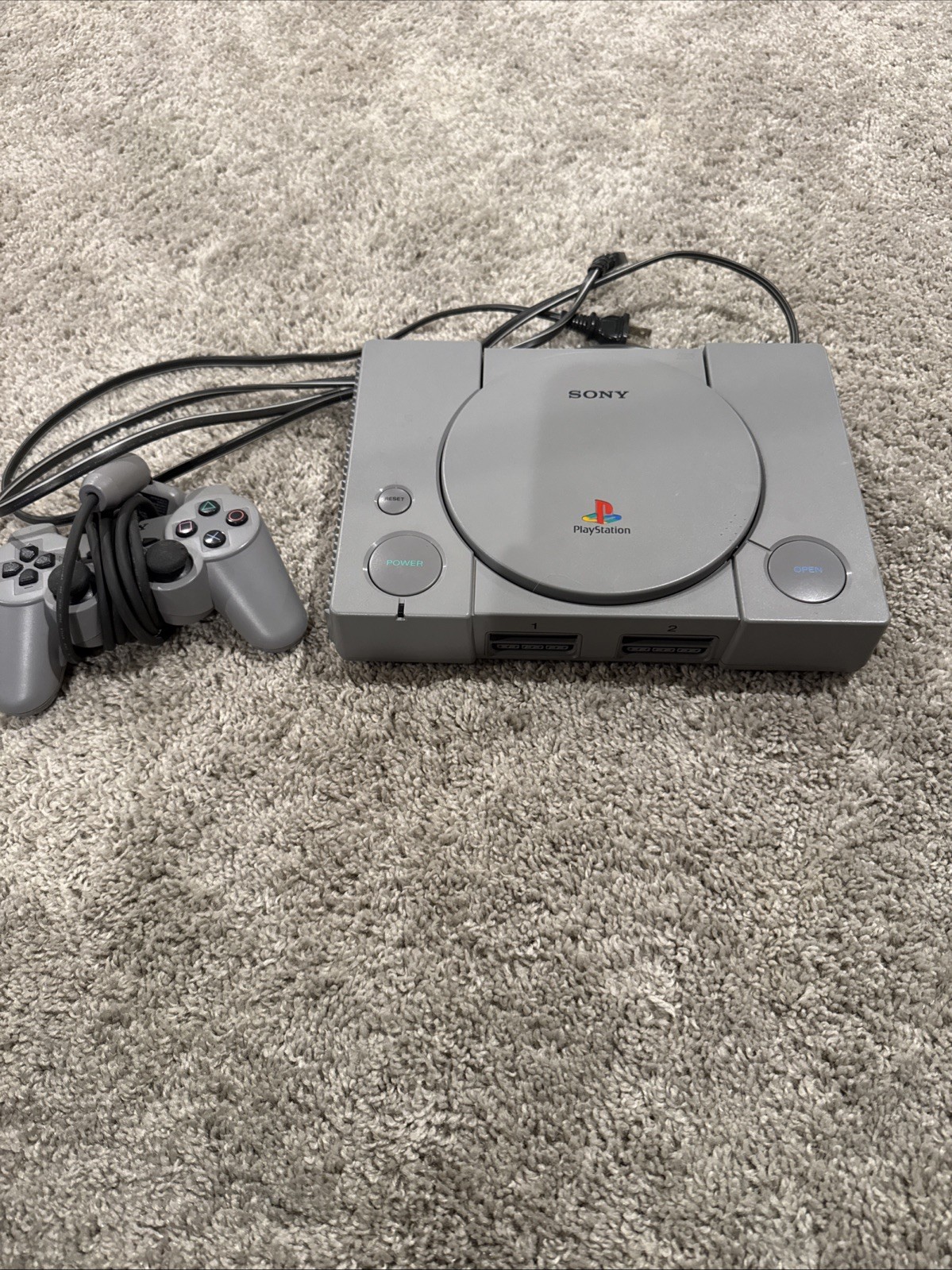 Sony PlayStation 1 SCPH-7501 Console PS1 w/ 1 Controllers Memory Card AV/Power