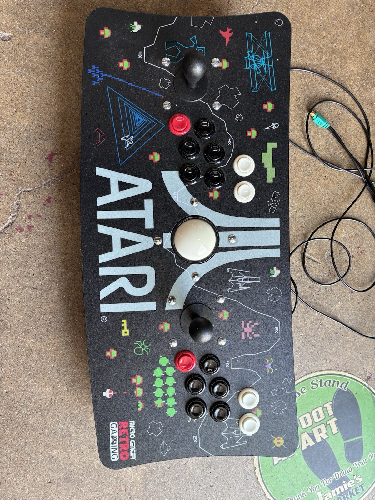 Micro Center Atari Retro Ultimate Fight Stick with Trackball